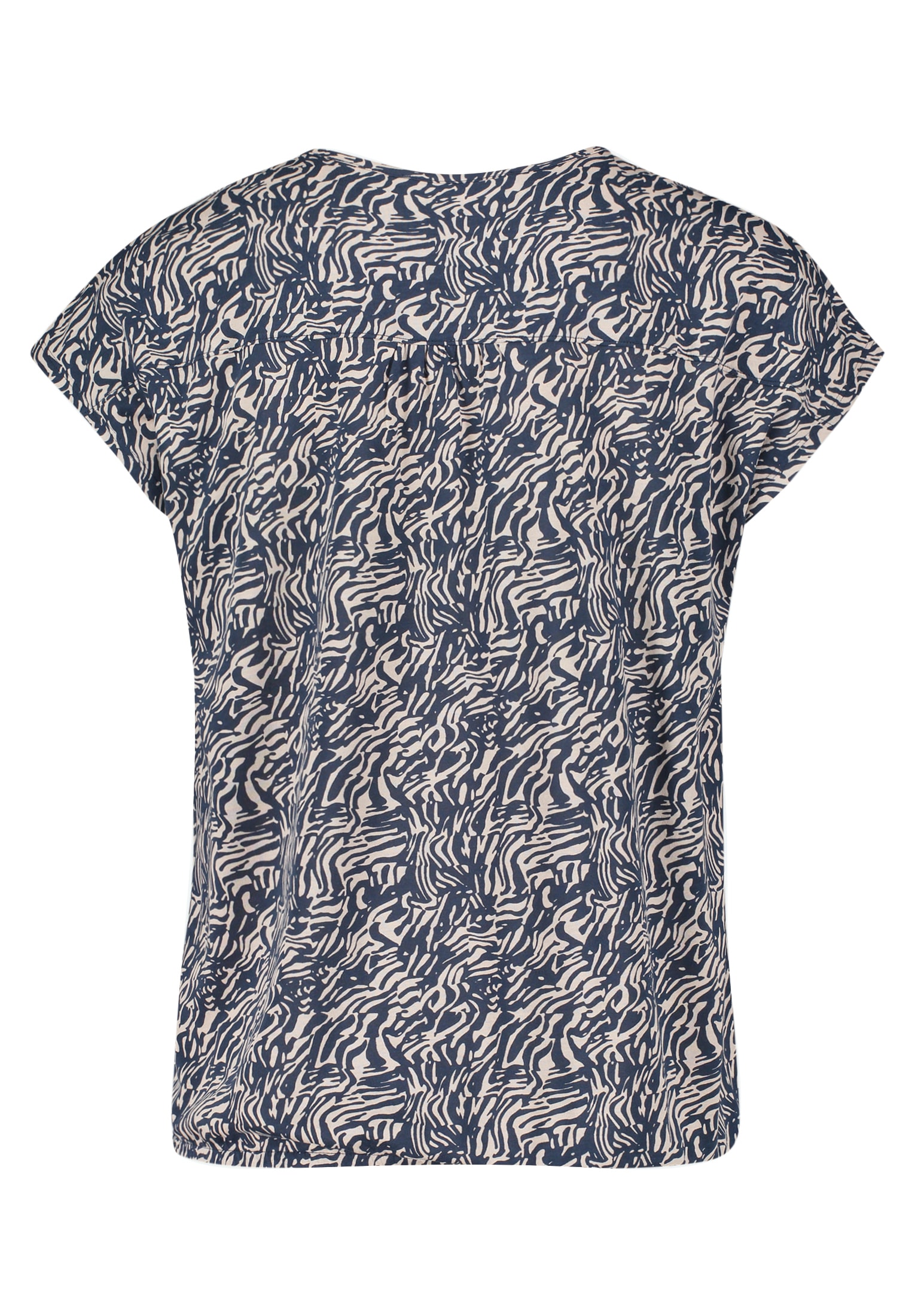 Betty&Co Kurzarmshirt »Betty & Co Blusenshirt mit Gummizug«, (1 tlg.), Druck