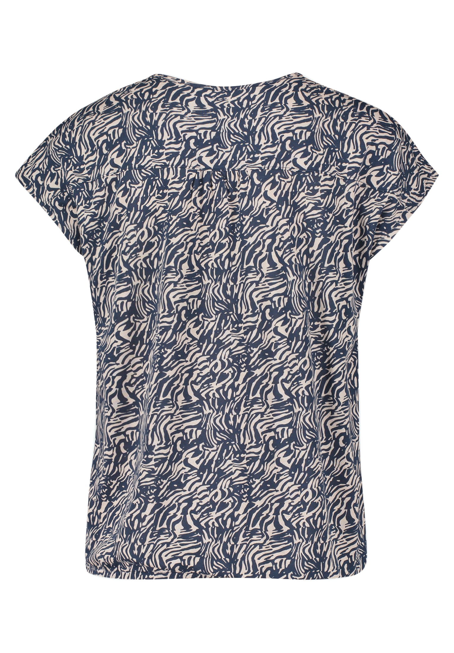 Thumbnail - Betty&Co Kurzarmshirt "Betty & Co Blusenshirt mit Gummizug", (1 tlg.), Druck
