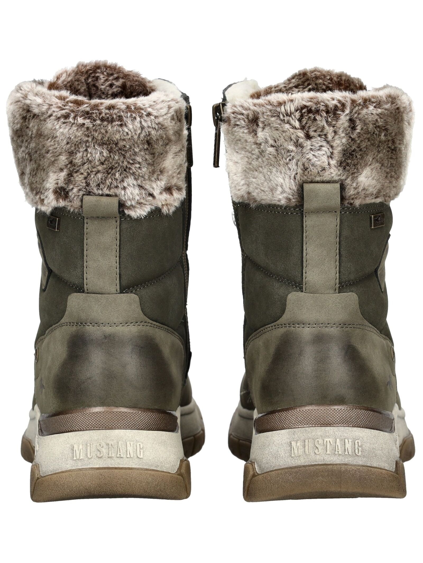 Mustang Shoes Schnürstiefelette »Mustang Shoes Stiefelette Lederimitat/Textil«