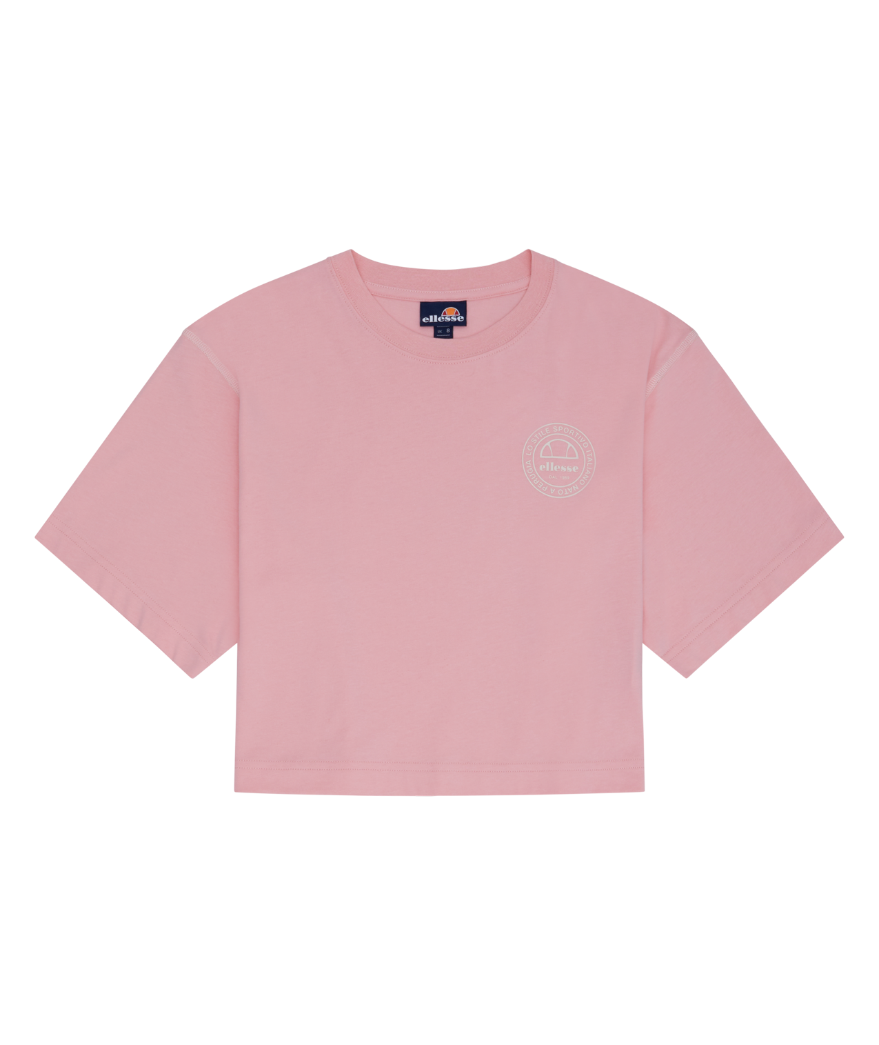 T-Shirt ELLESSE "MARCIALLA T SHIRT", Damen, Gr. 42 (14), pink, Obermaterial: 100% Baumwolle, Rundhals, Shirts T-Shirt, sportlicher Stil, aus Baumwolle, für Erwachsene