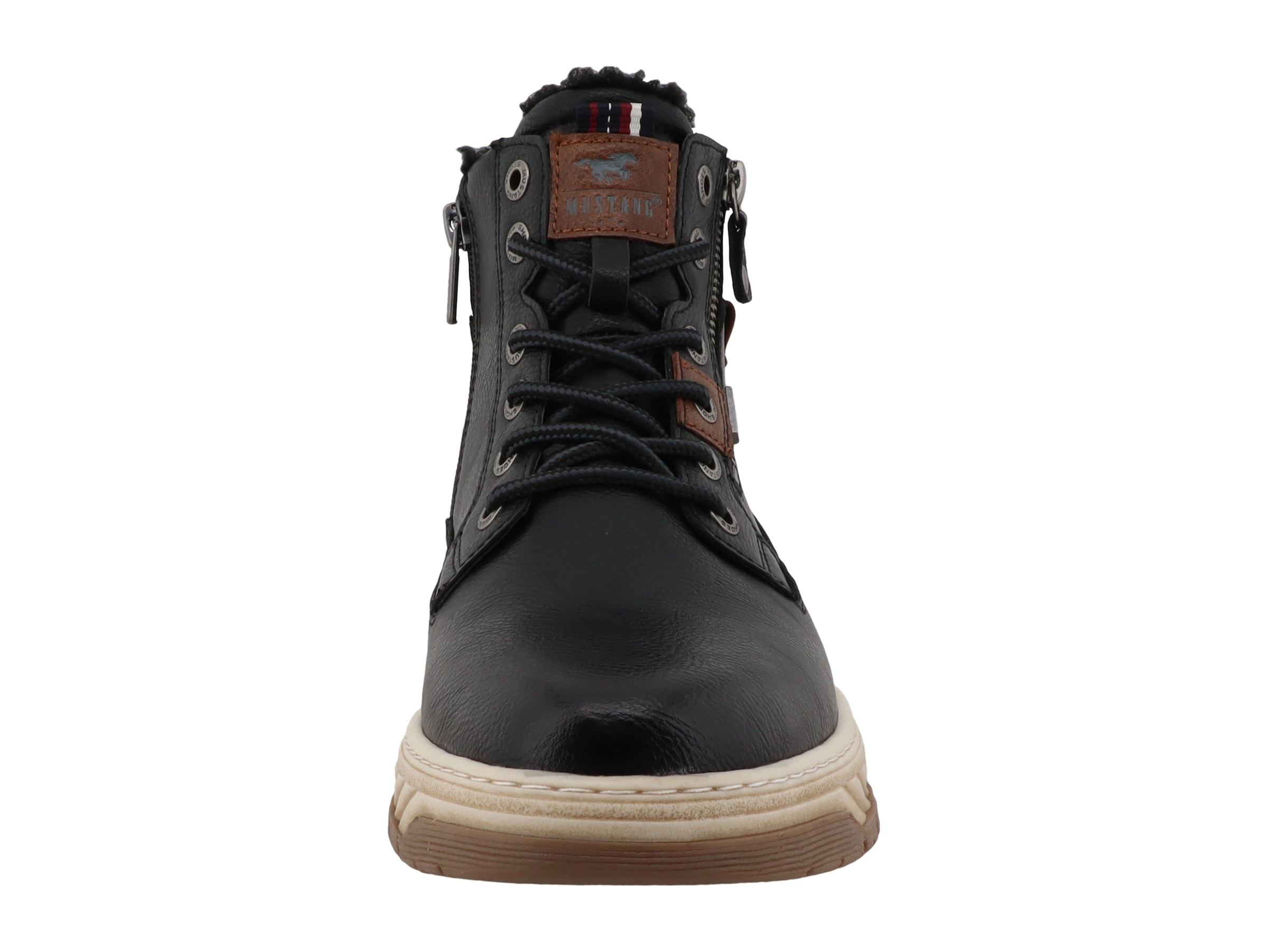 Mustang Shoes Winterboots »Stiefelette«  Schnürboots, Outdoorschuh mit modischem Zierreißverschluss