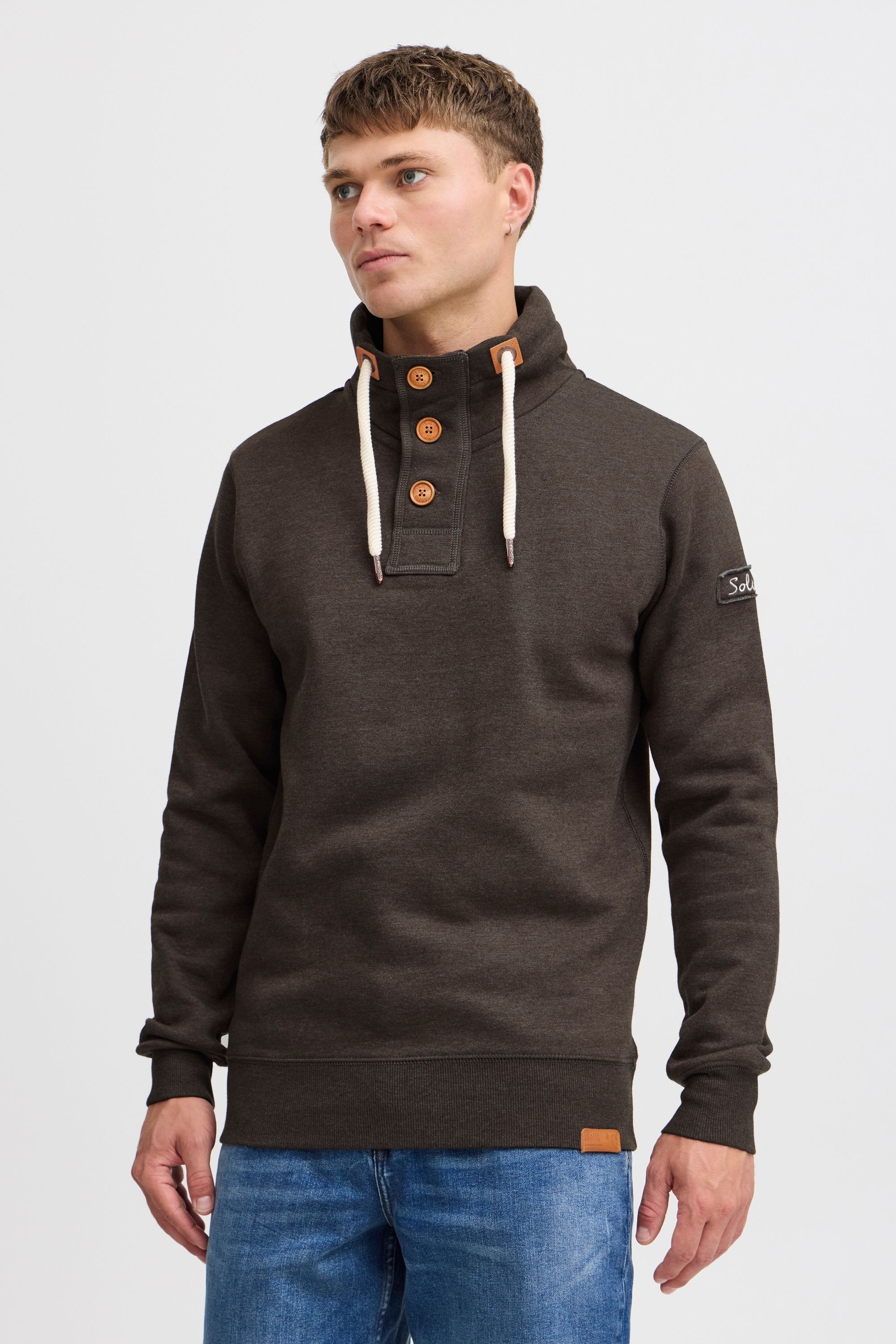 !Solid Stehkragenpullover »Stehkragenpullover SDTripTroyer«