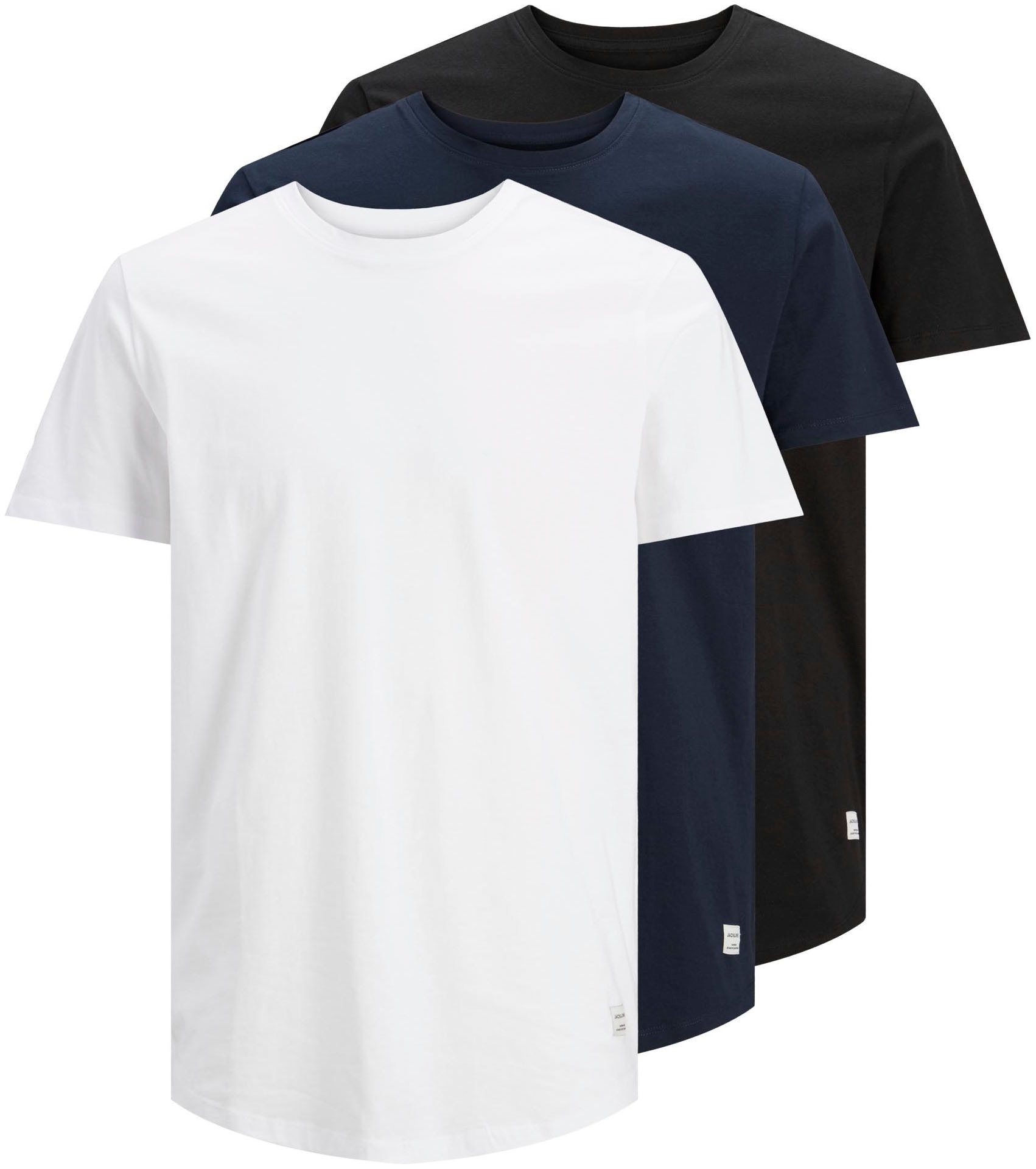 Jack & Jones Rundhalsshirt "JJENOA TEE SS CREW NECK 3PK MP NOOS" günstig online kaufen