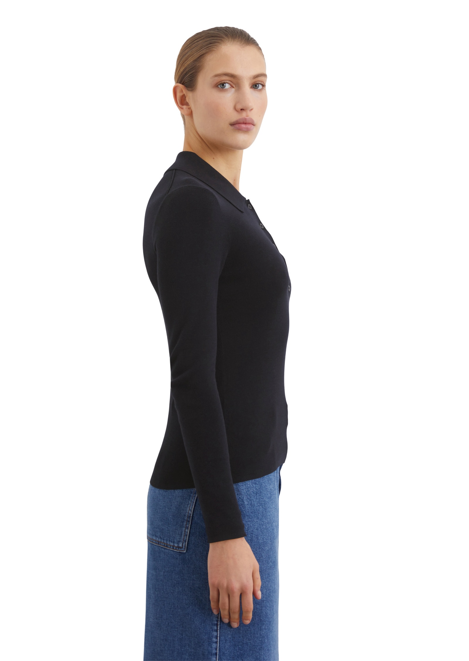 Marc OPolo Strickpullover "in feinem Rippenstrick" günstig online kaufen