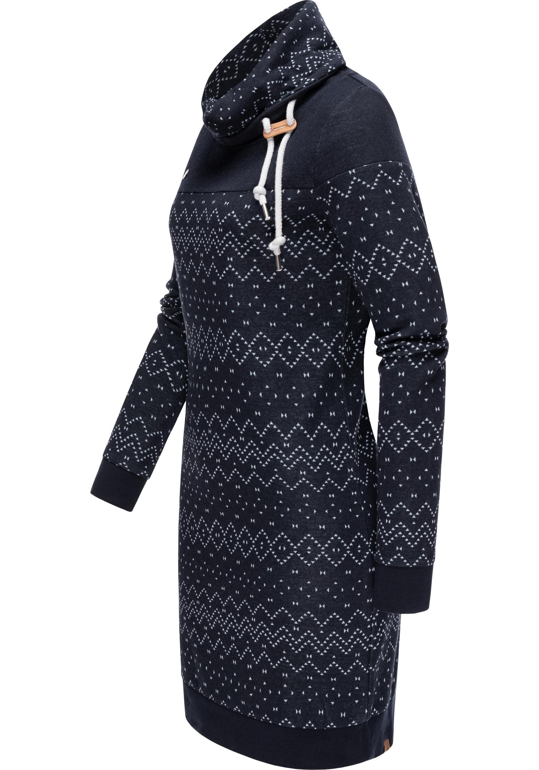 Ragwear Sweatkleid »Chloe Dress«, stylisches Langarmkleid mit Ethnomuster