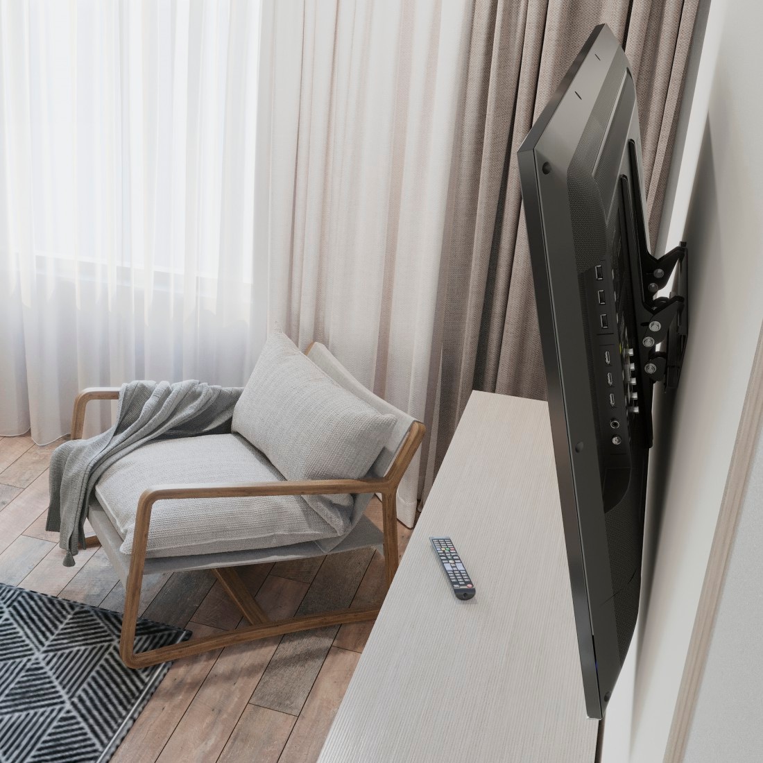 Hama TV-Wandhalterung »Wandhalterung (neigbar, 32" - 75", VESA 400x400)«, bis 191 cm Zoll