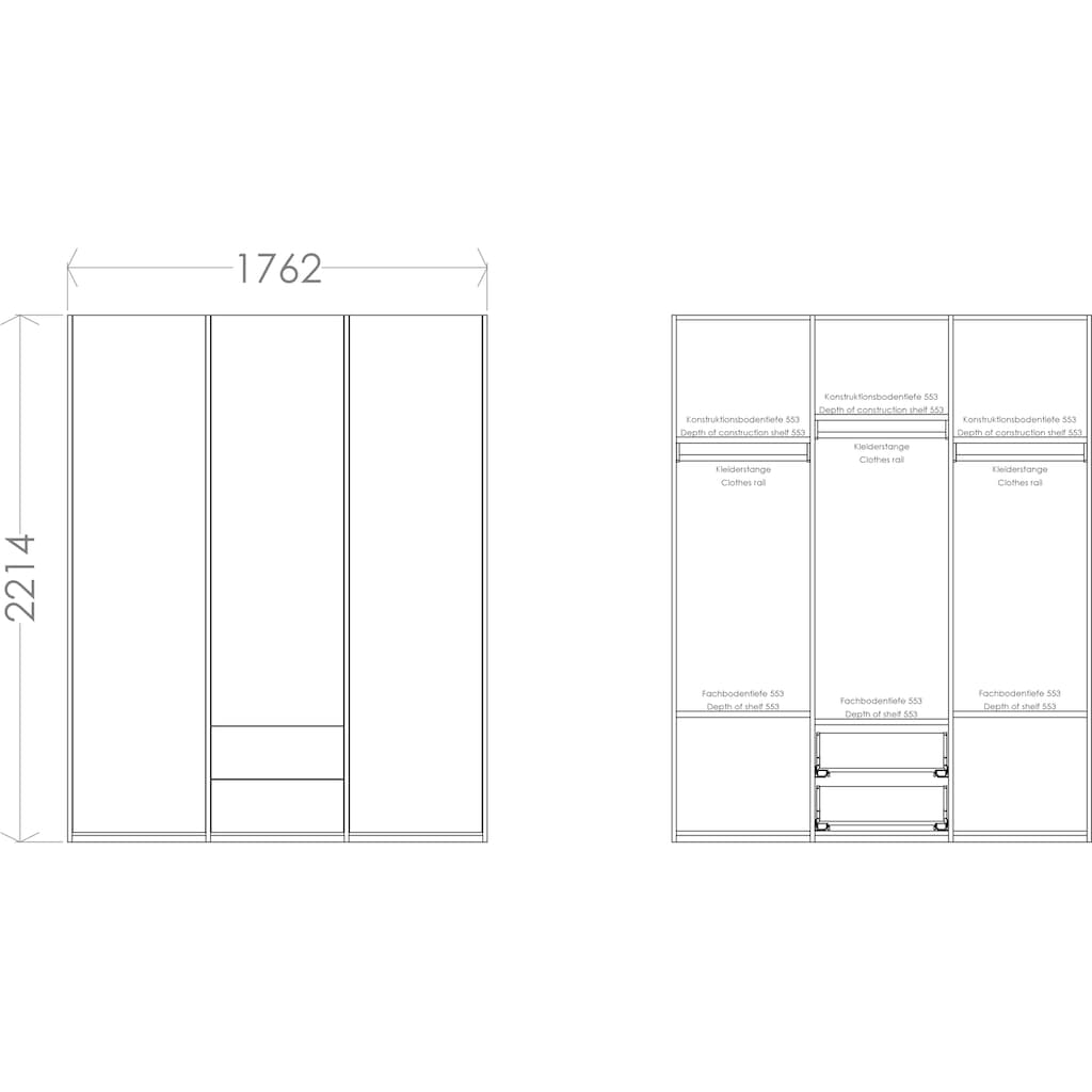 Müller SMALL LIVING Kleiderschrank »Modular Plus Variante 3«