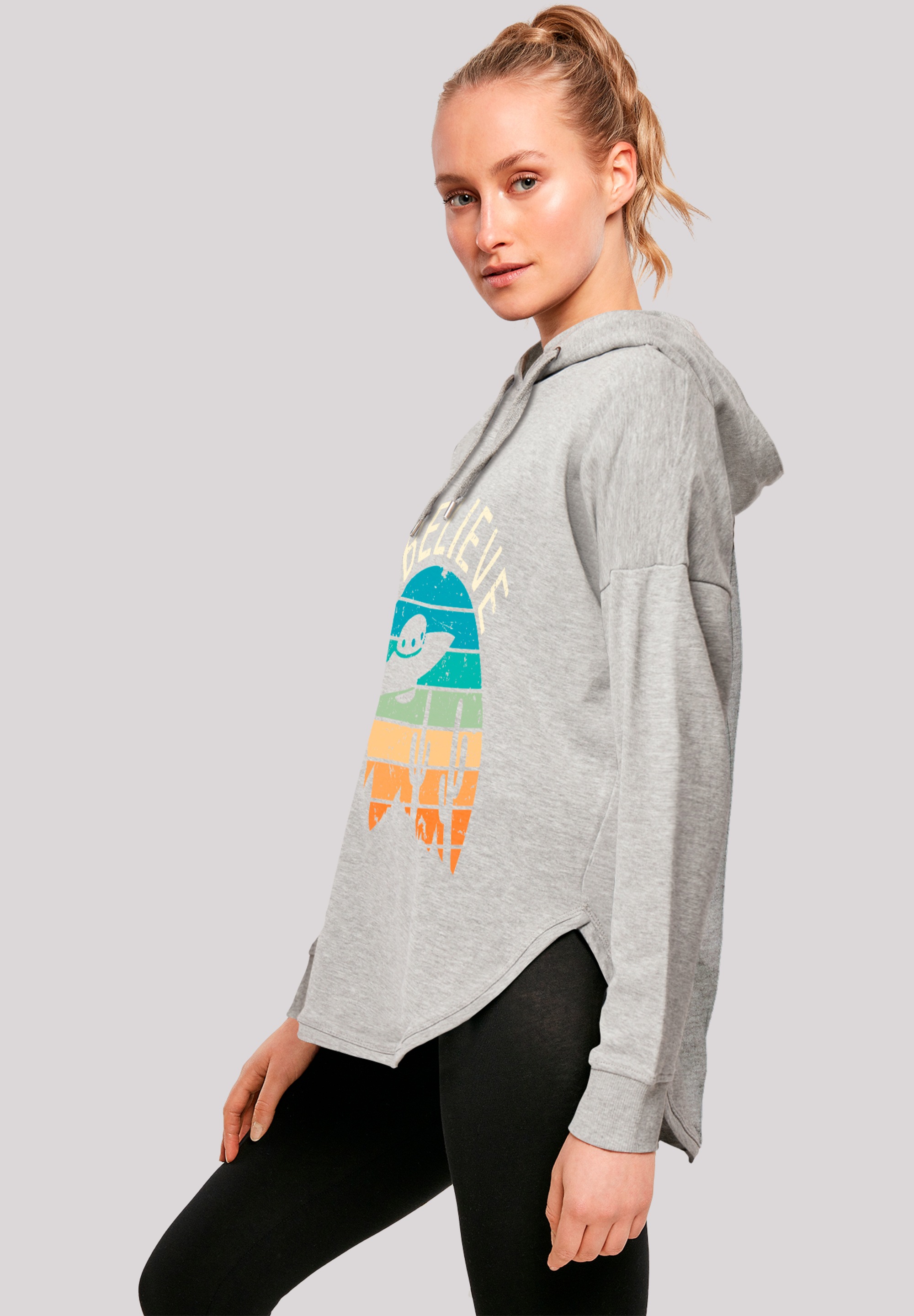 F4NT4STIC Kapuzenpullover »I Believe UFO Alien Sonnenuntergang«, Premium Qualität