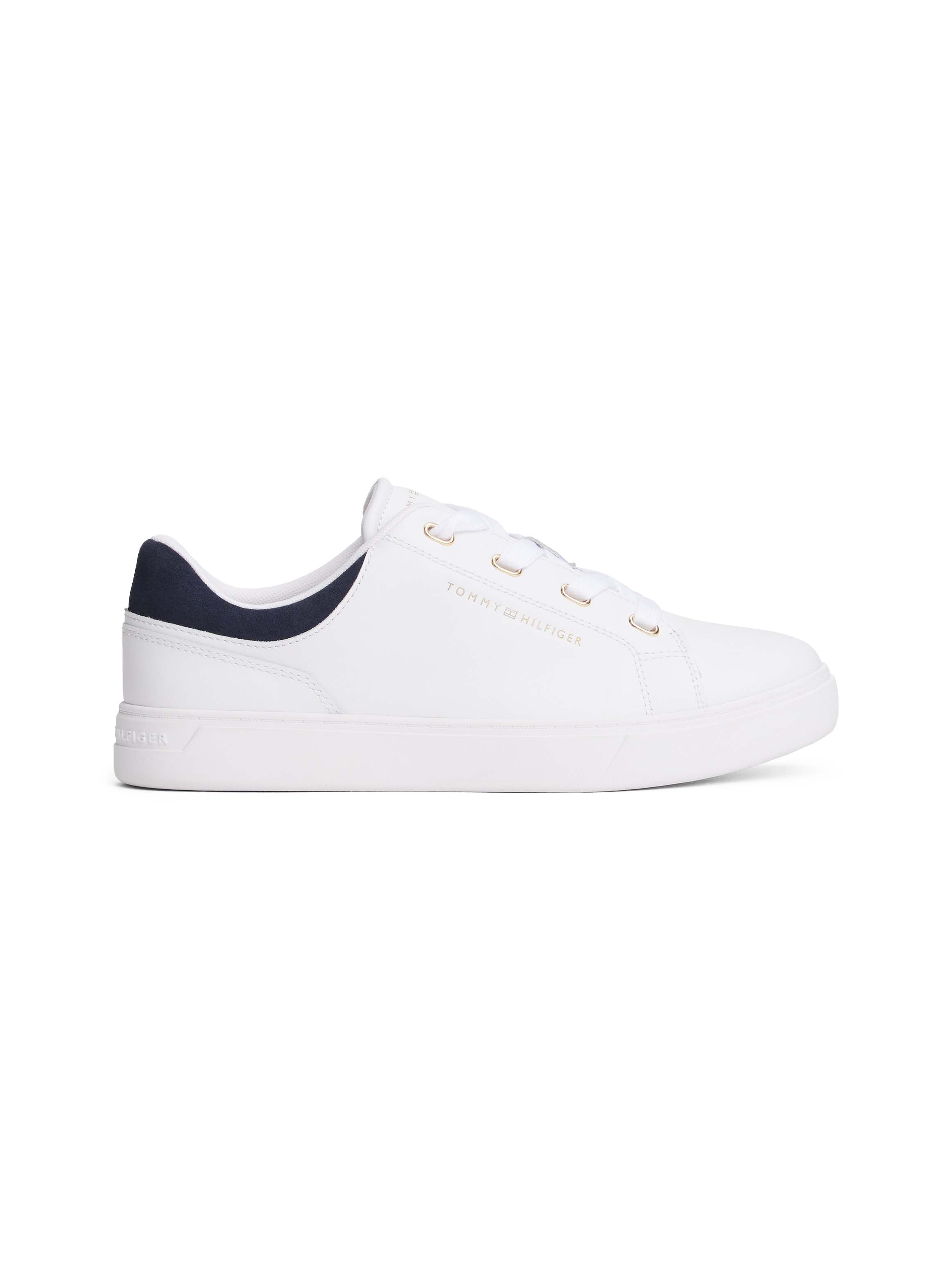 Tommy Hilfiger Plateausneaker »CASUAL CUPSOLE SNEAKER«, Freizeitschuh, Halbschuh, Schnürschuh mit seilticher Logoprägung