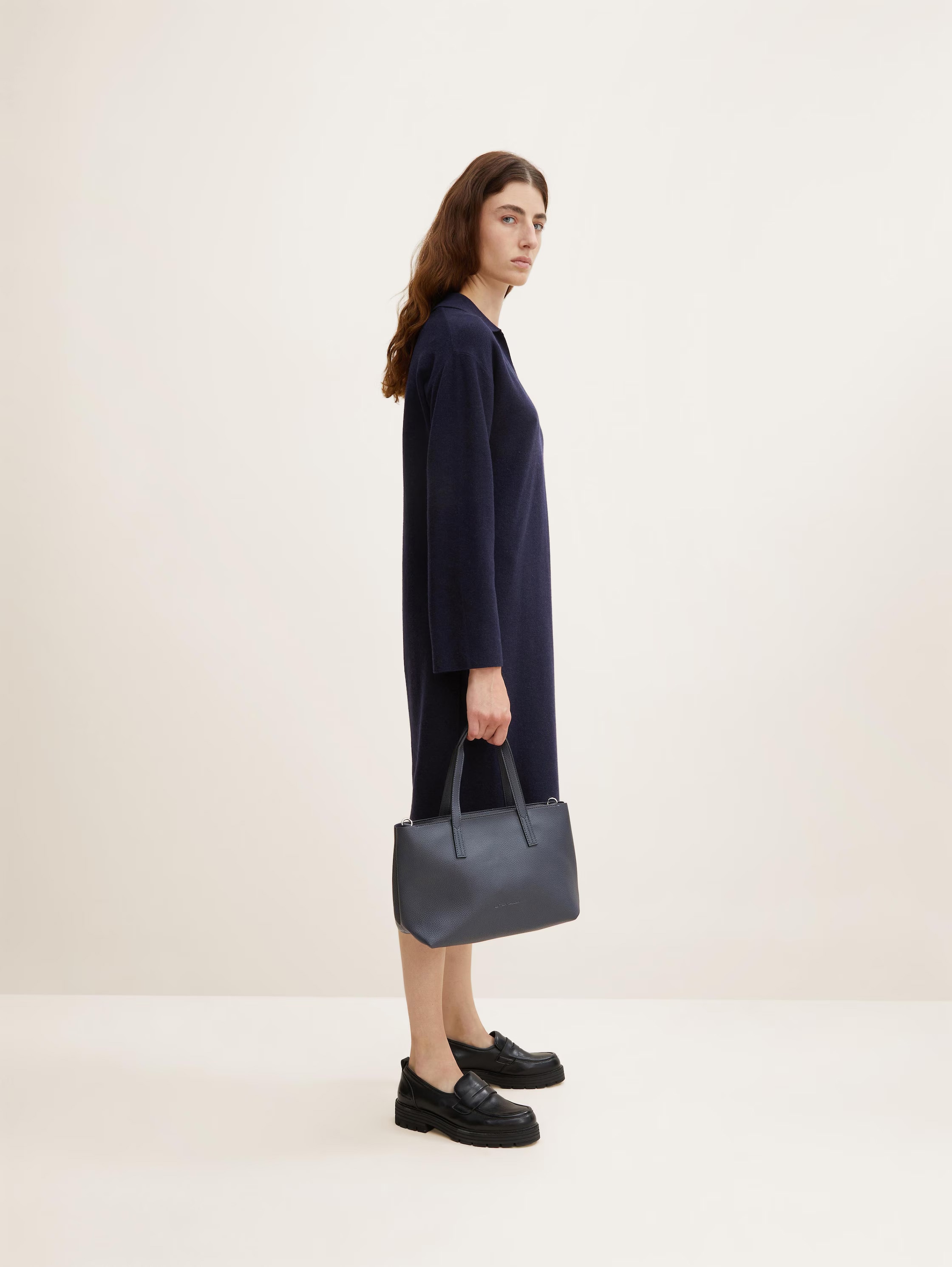 TOM TAILOR Shopper »Marla« aus fein genarbtem Lederimitat außen und weichem Suede-Imitat Futter