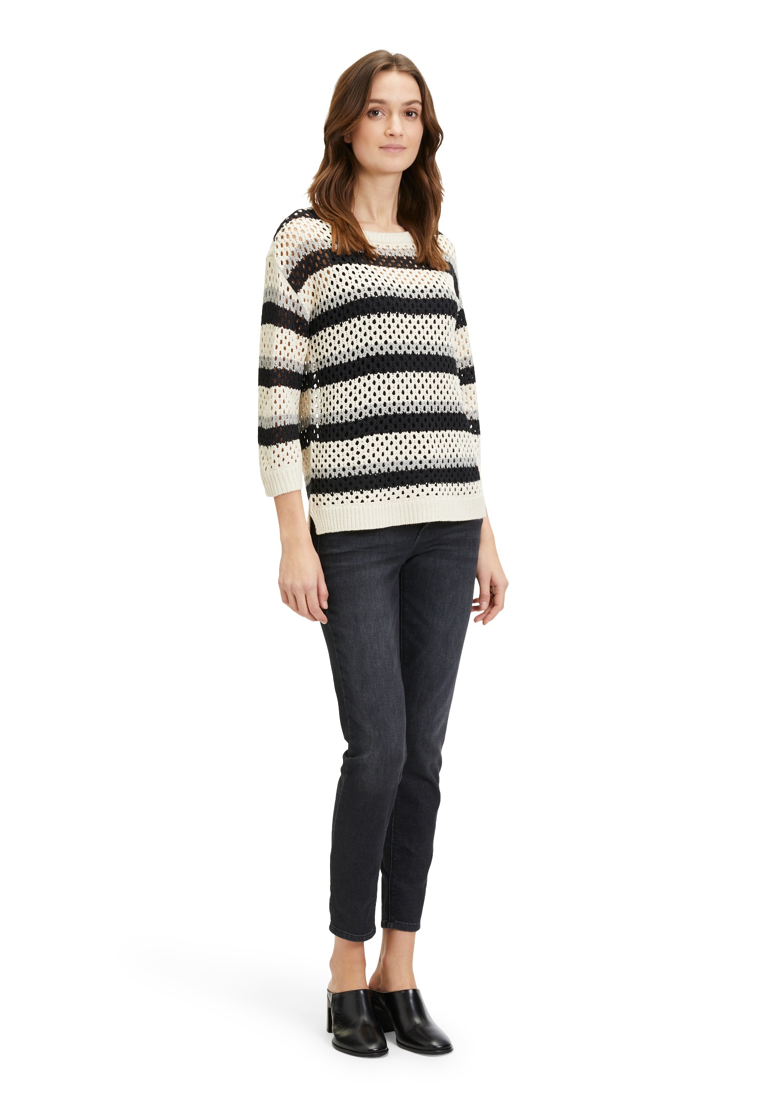 Betty Barclay Strickpullover »Betty Barclay Grobstrick-Pullover mit Streifen«, (1 tlg.), Ringel