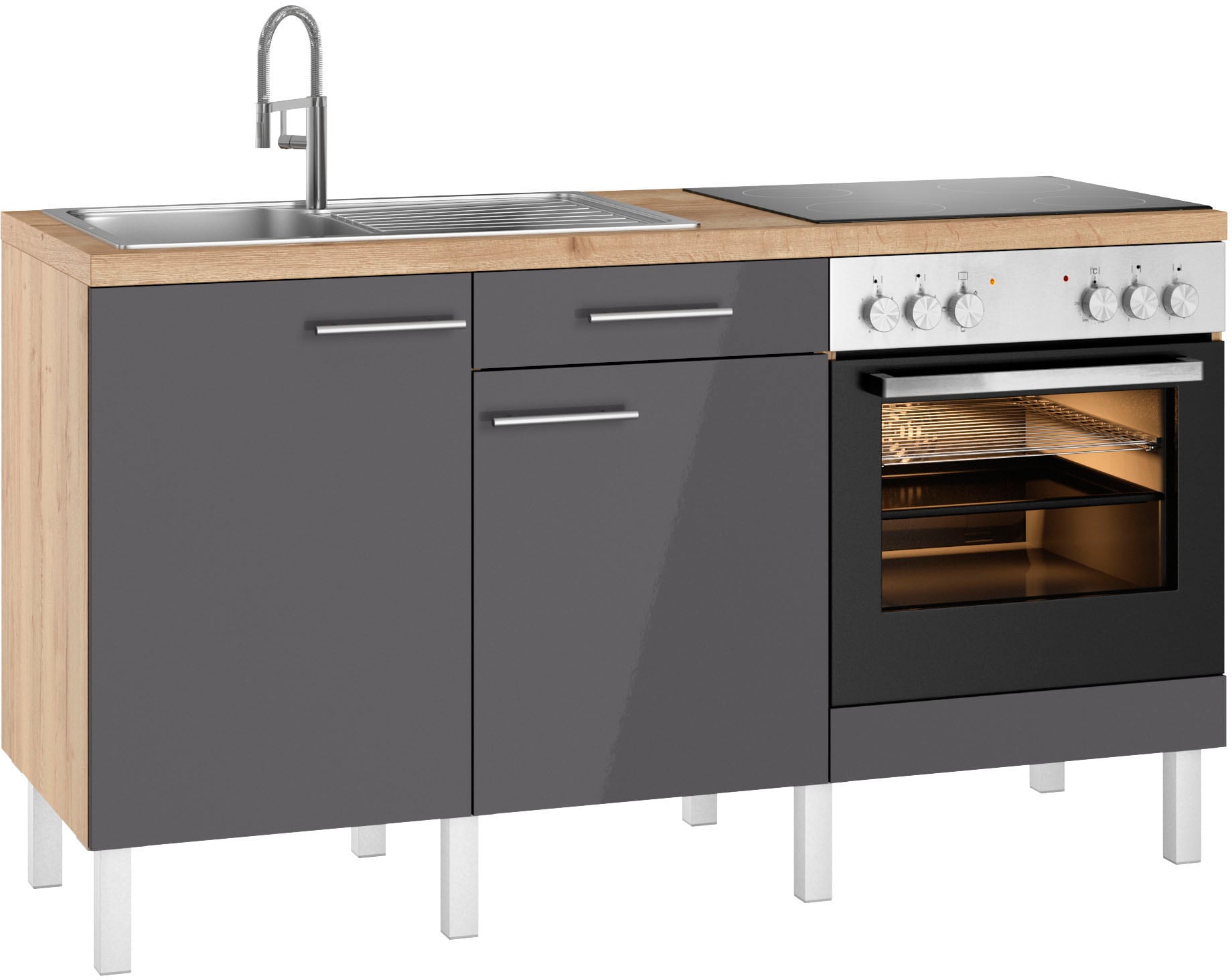 OPTIFIT Küche »Lilly«, Breite 160 cm, wahlweise mit E-Geräten