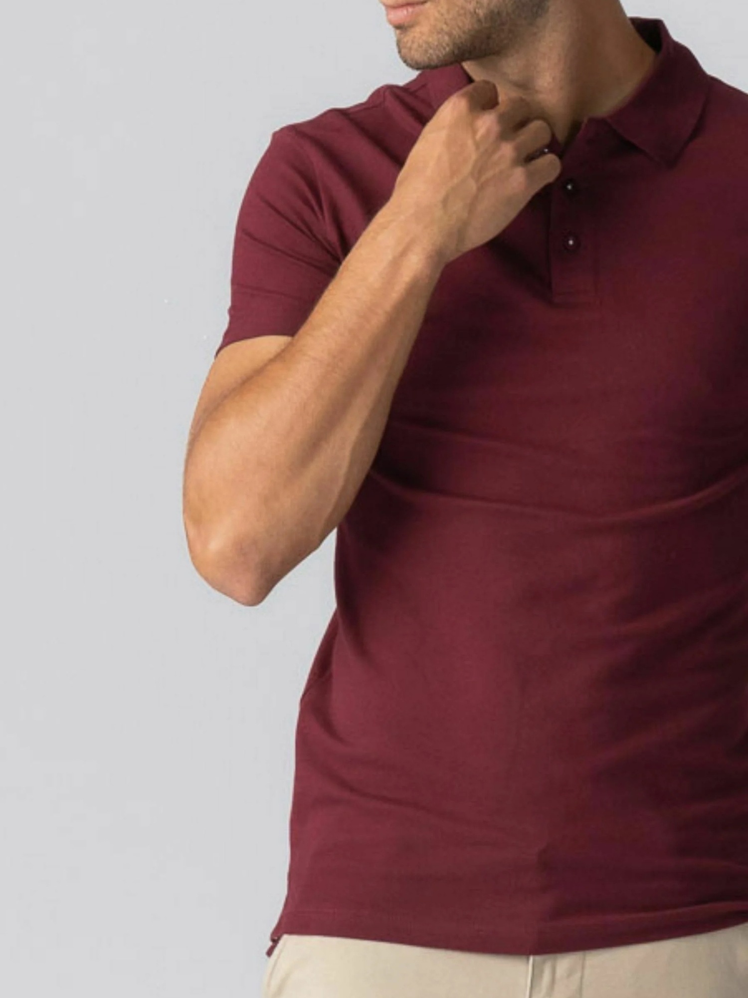 TeeShoppen Kurzarmhemd »TEESHOPPEN Polo shirt Muscle Polo«