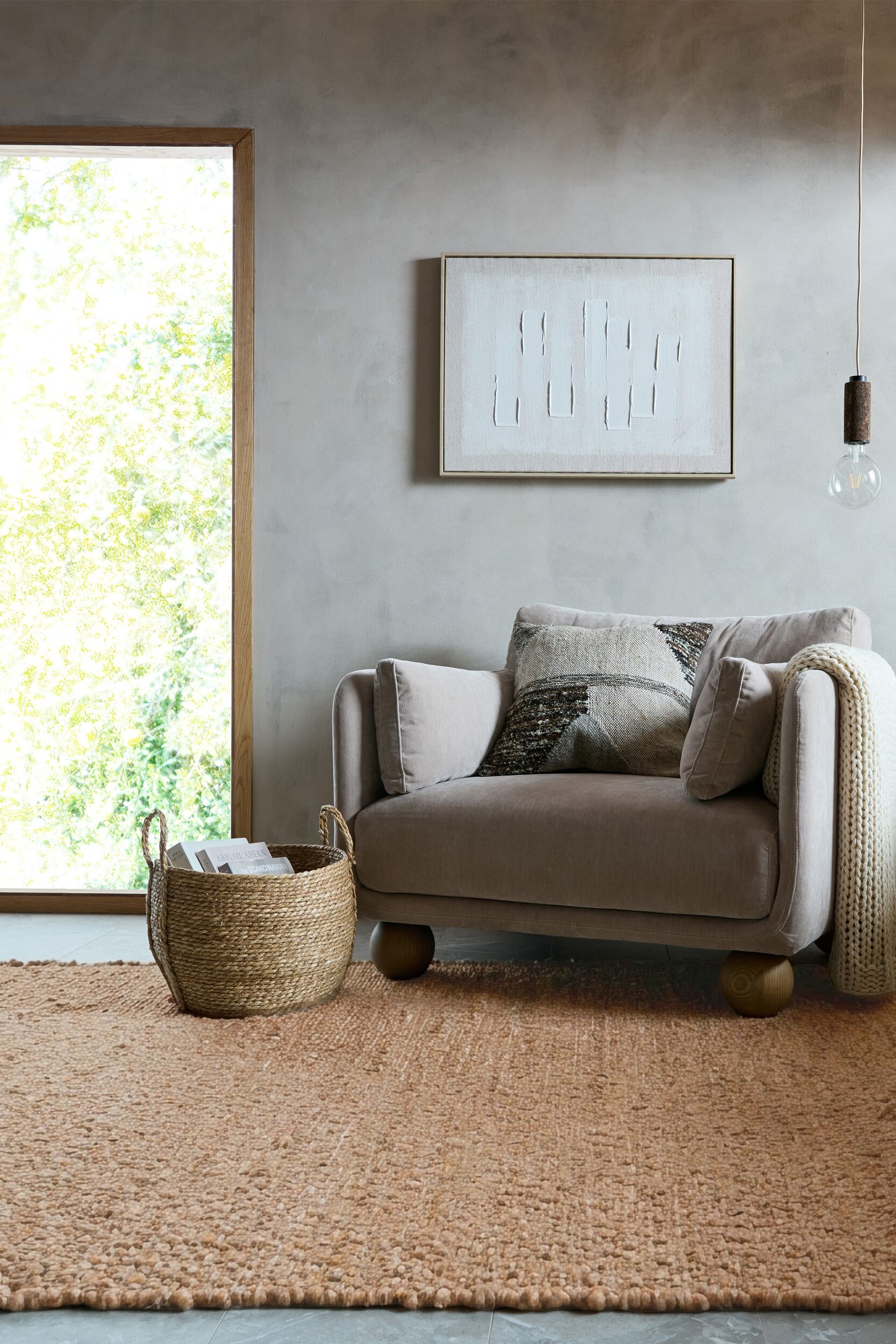 FLAIR RUGS Designteppich "FINLEY" rechteckig 10 mm Höhe Bouclé-Design in Wolloptik