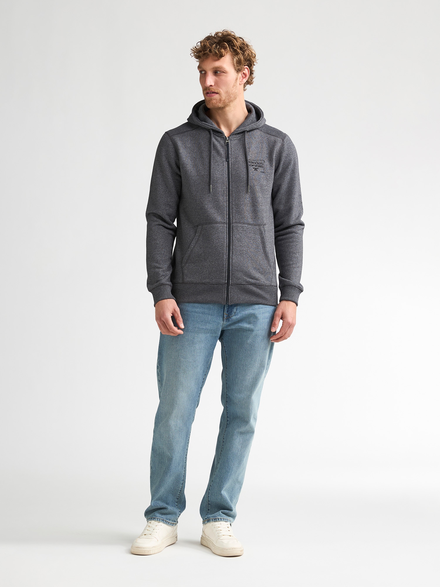 Petrol Industries Kapuzensweatshirt , mit Reißverschluss und Eingrifftaschen
