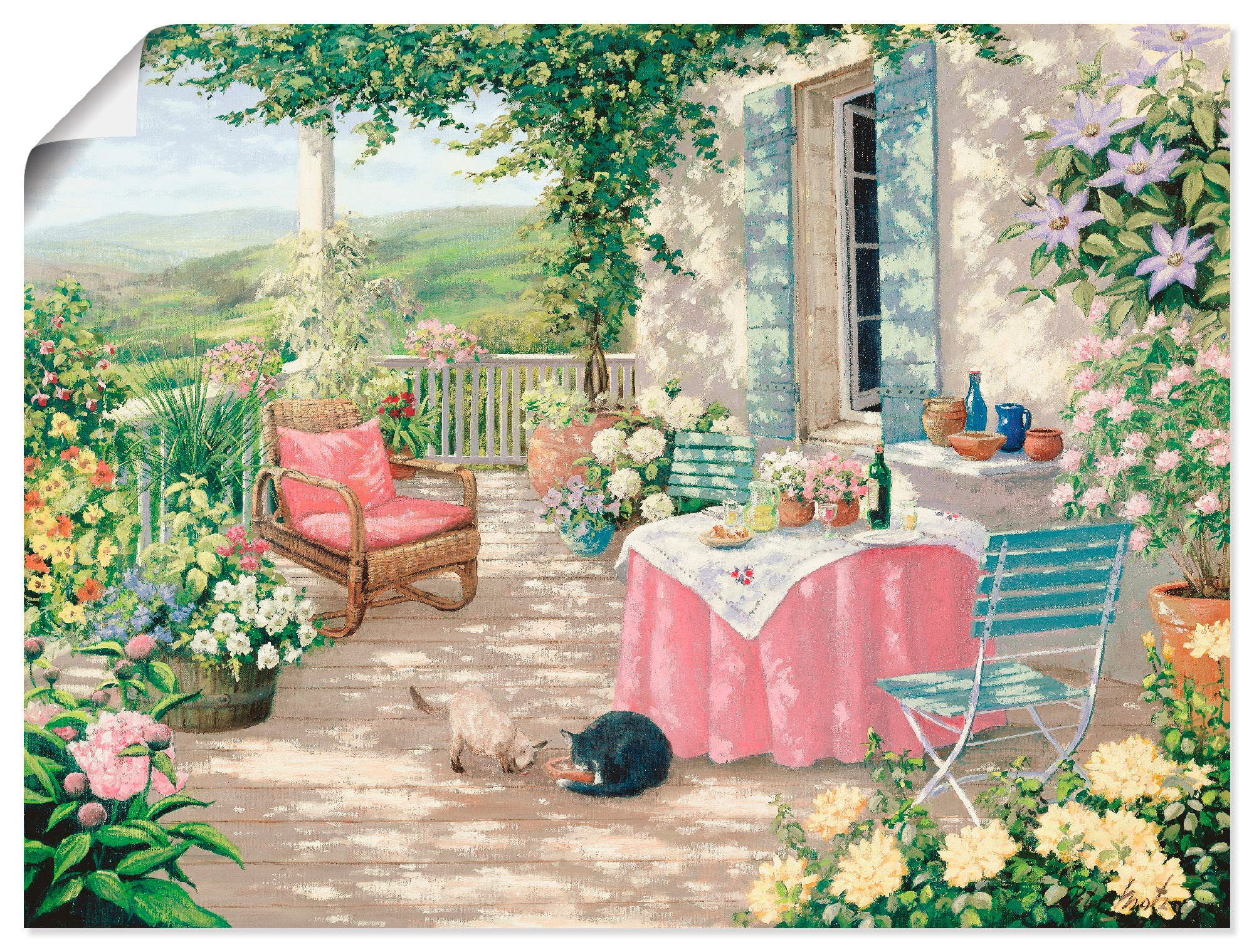 Artland Wandbild "Brunch", Garten, (1 St.), als Leinwandbild, Poster in ver günstig online kaufen