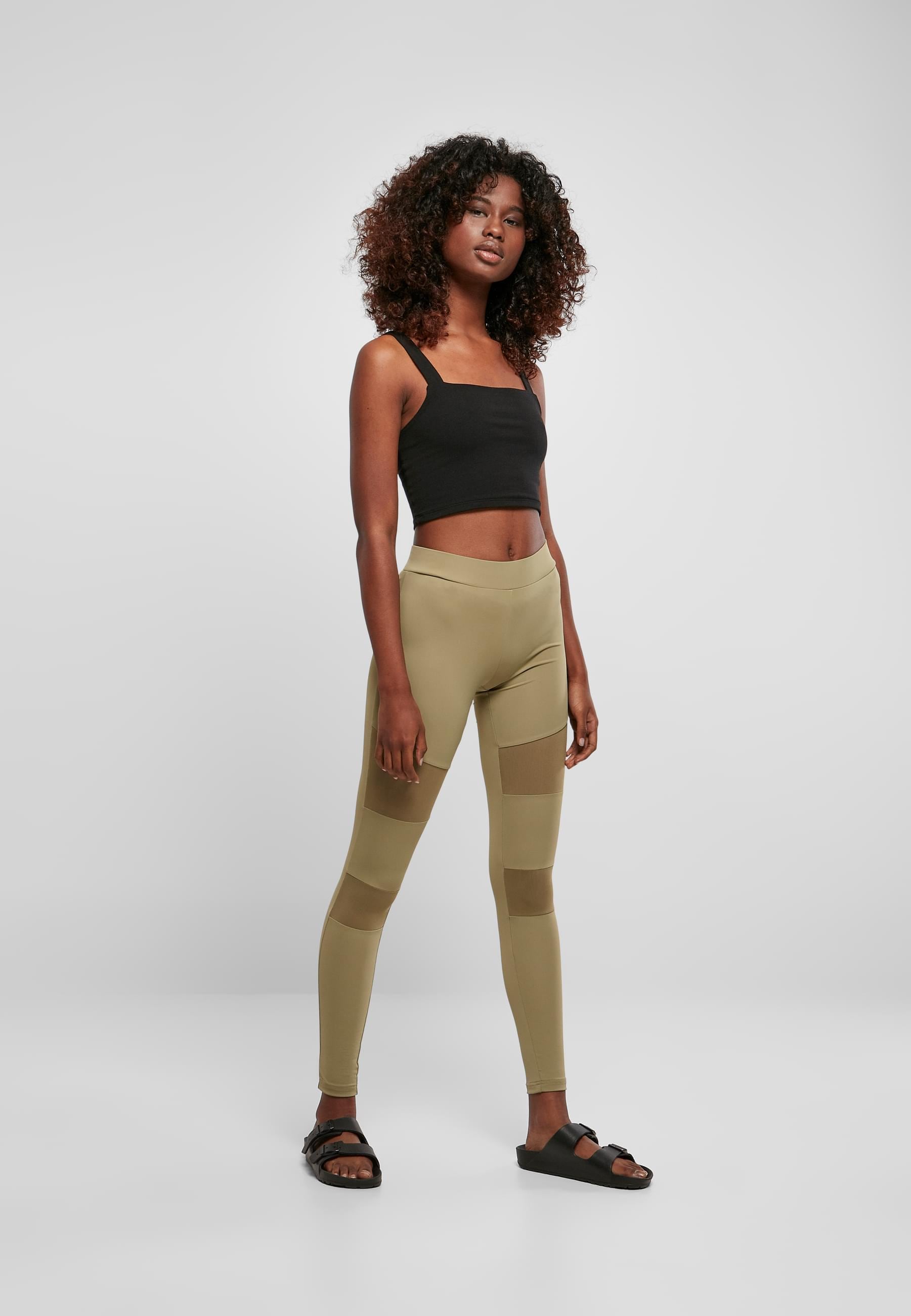 URBAN CLASSICS Leggings »Urban Classics Damen Ladies Tech Mesh Leggings«, (1 tlg.)