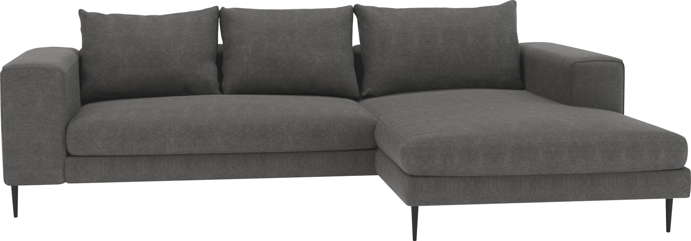 Home affaire Ecksofa "Aurora, L-Form, mit extra breiter Recamiere, 324 x 17 günstig online kaufen