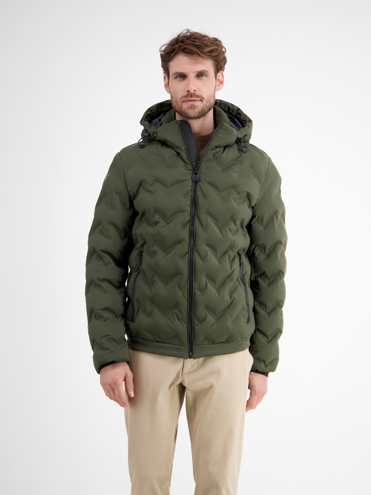 LERROS Steppjacke »LERROS Herren Funktions-Steppjacke«, mit Kapuze, Wasser- und windabweisend, atmungsaktiv