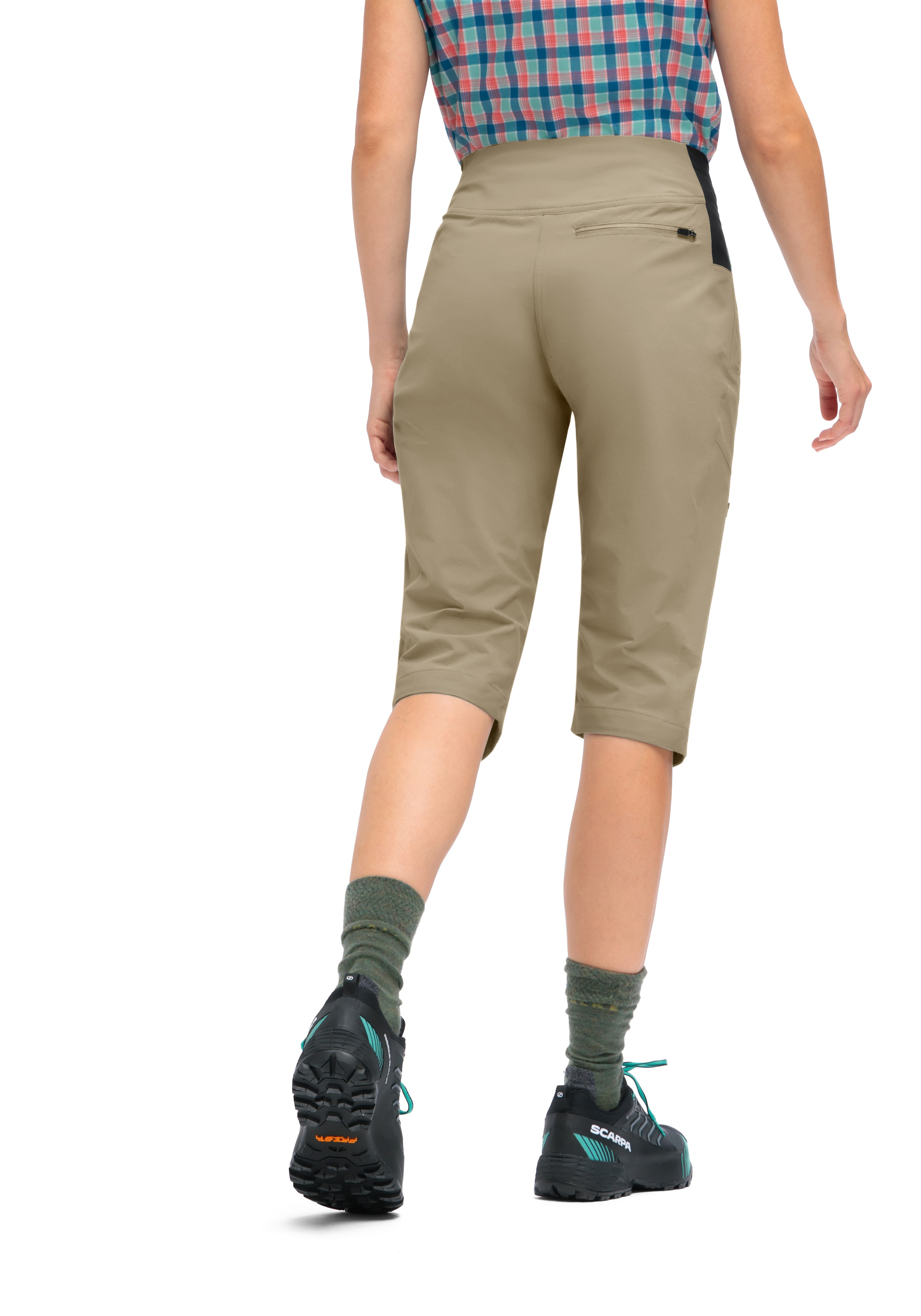 Maier Sports Outdoorhose »Inara slim Capri Vario«, Damen Wanderhose, elastische Funktionshose mit 4 Taschen, Slim Fit