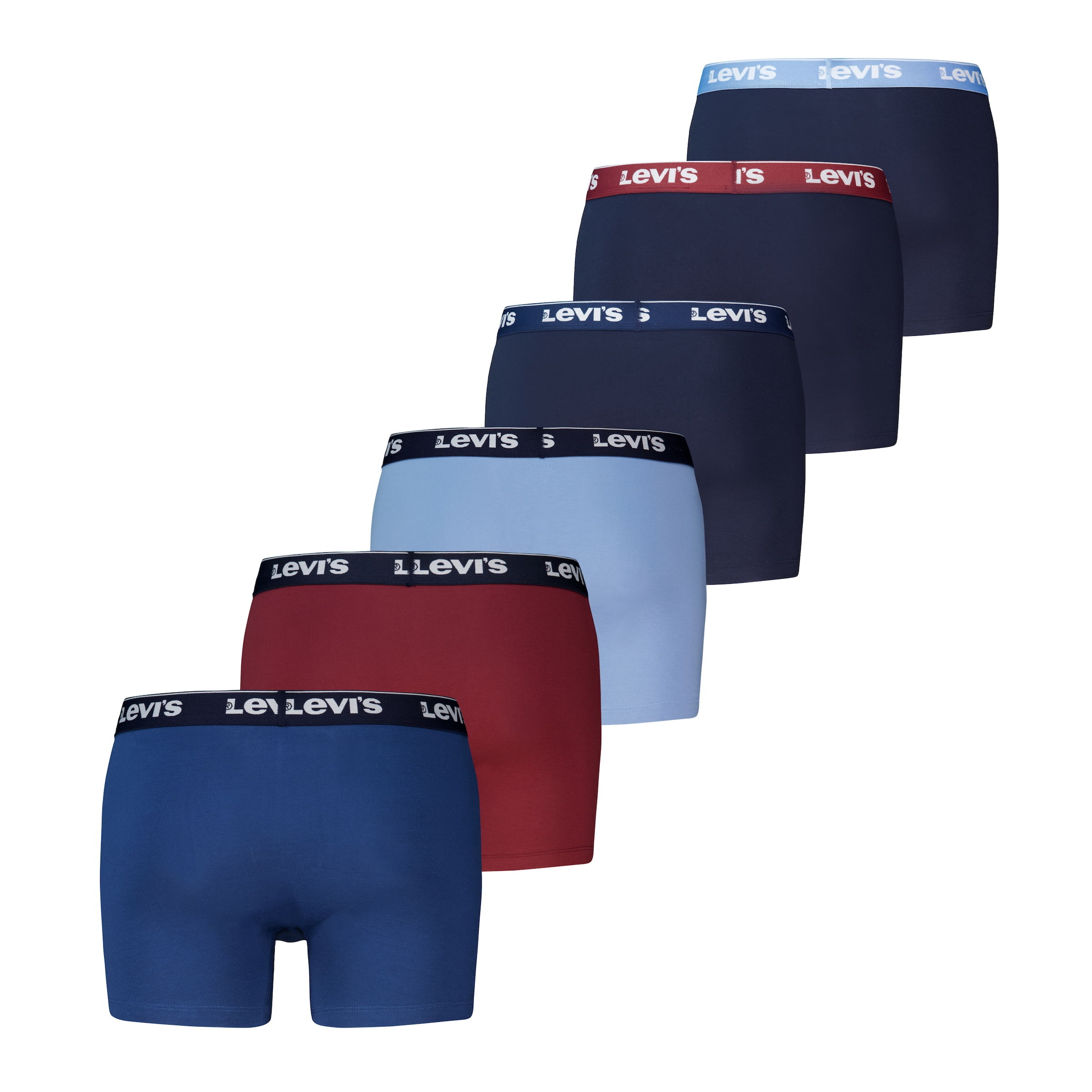 Levi's® Boxershorts »LEVIS MEN REPEAT LOGO BOXER BRIEF 6P« 6er Pack, 