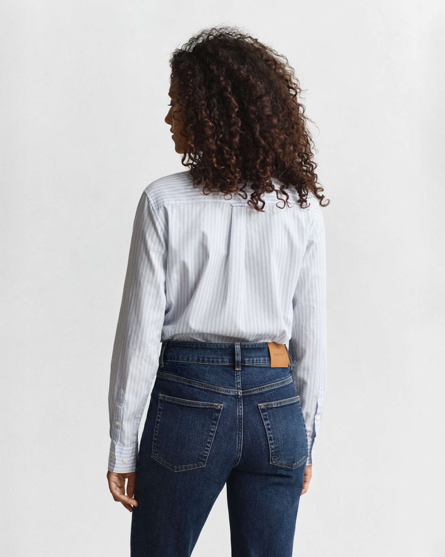 Gant Hemdbluse »REG POPLIN STRIPED SHIRT«, mit einer kleinen Logostickerei auf der Brust