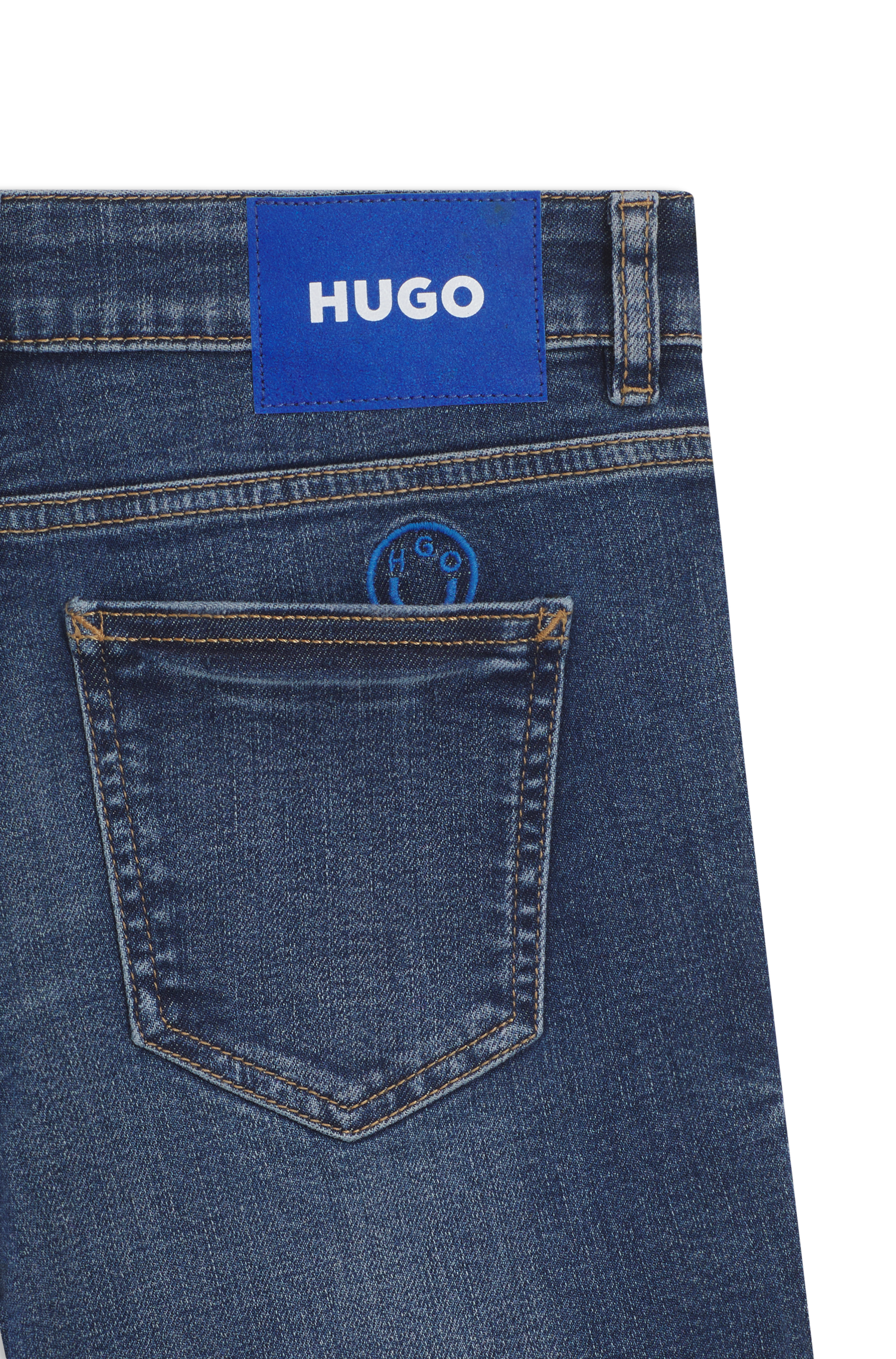 HUGO Blue Skinny-fit-Jeans »Garuka«, mit niedriger Leibhöhe