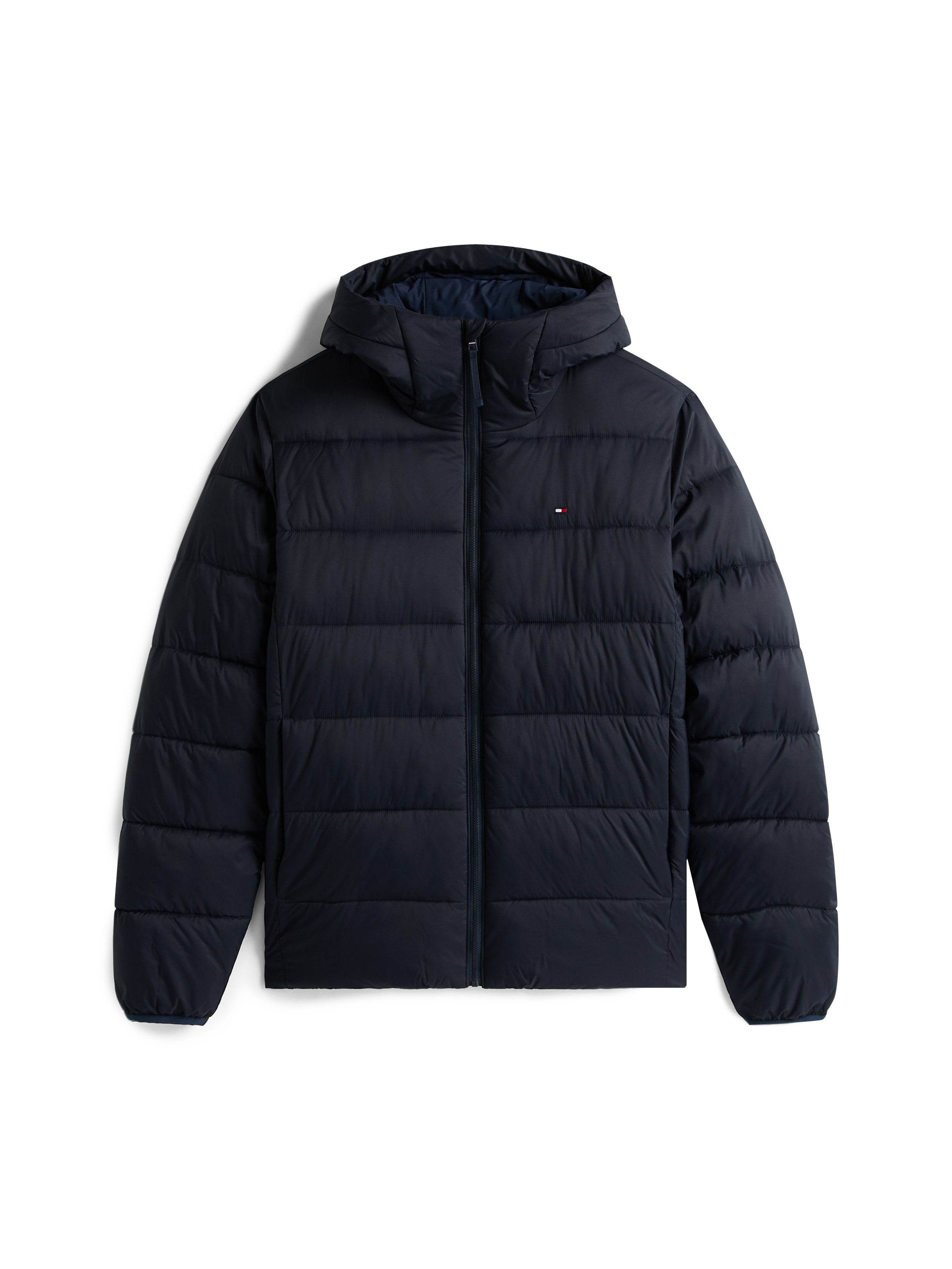 Tommy Hilfiger Steppjacke »MID WEIGHT HOODED JACKET«, mit Kapuze, Winterjacke, Übergangsjacke