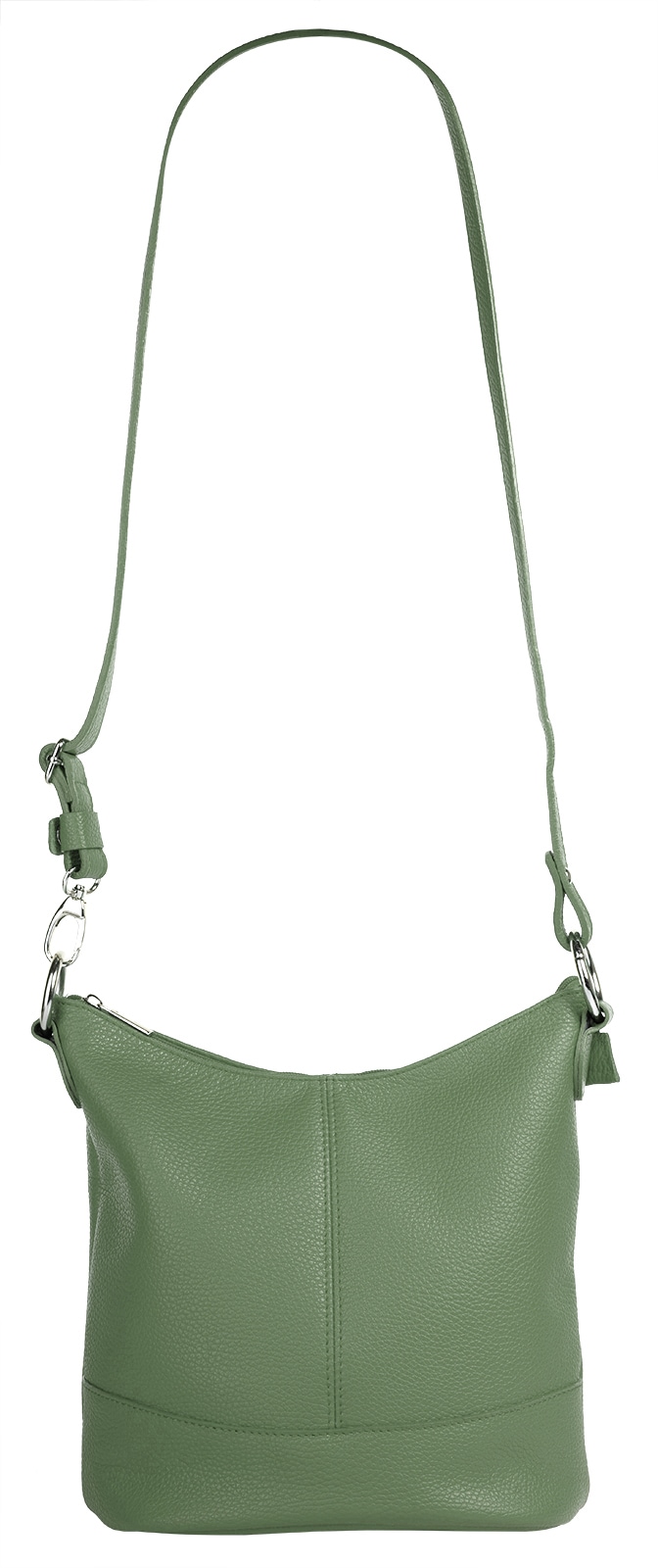 Cluty Umhängetasche, echt Leder, Made in Italy