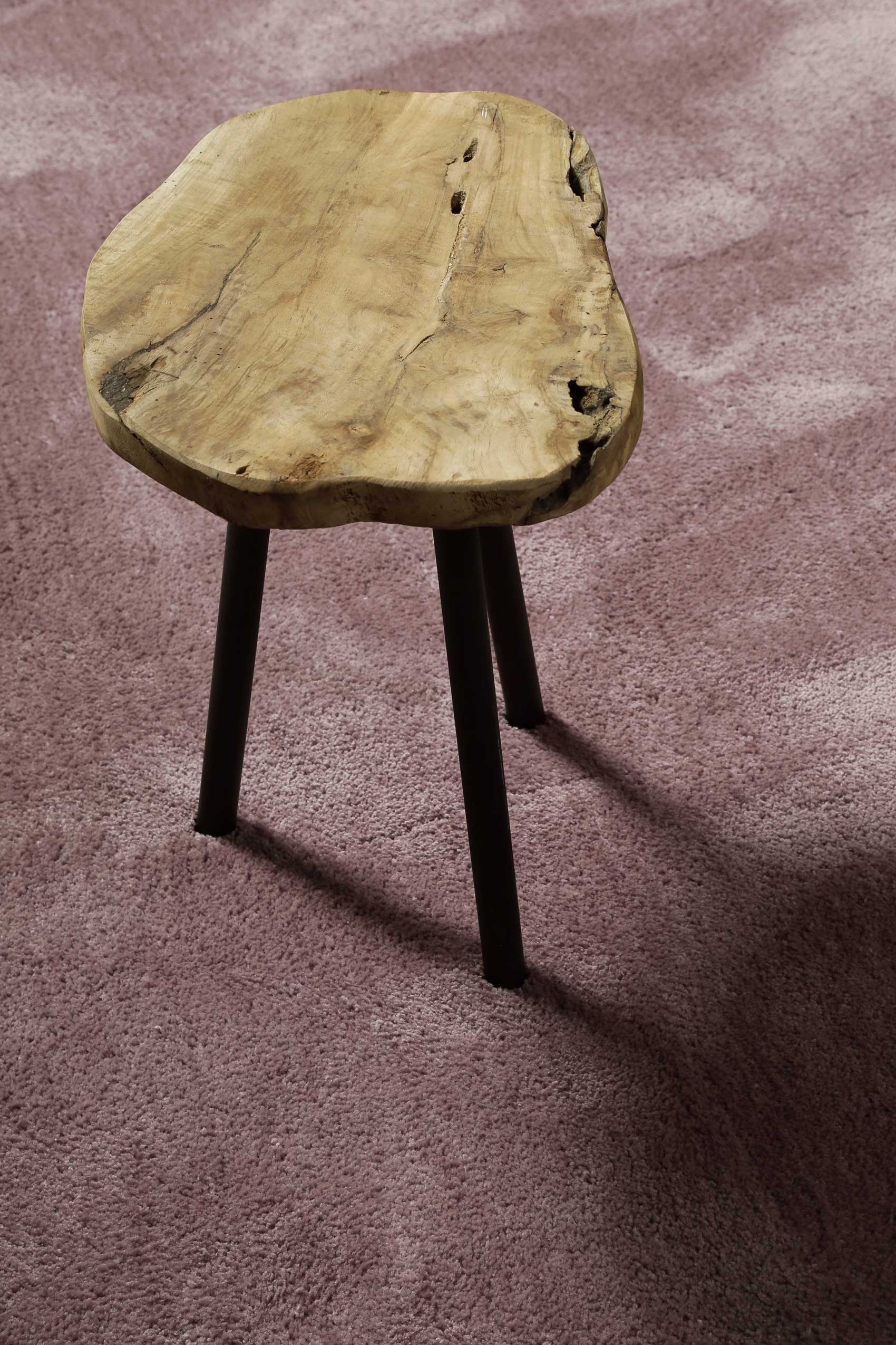 Homie Living Teppich »Pisa«, rund, 25 mm Höhe, Hochflor, Microfaser, uni, weich, Shaggy, Wohnzimmer, Schlafzimmer
