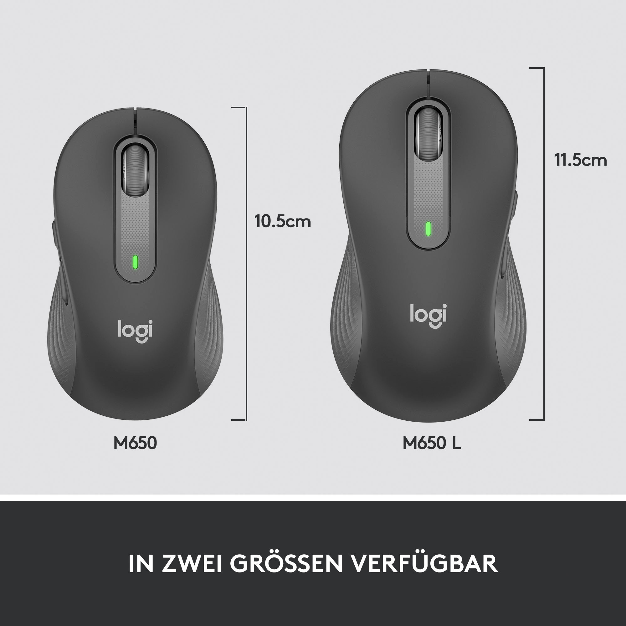 Logitech Maus »Signature M650 L«, Bluetooth