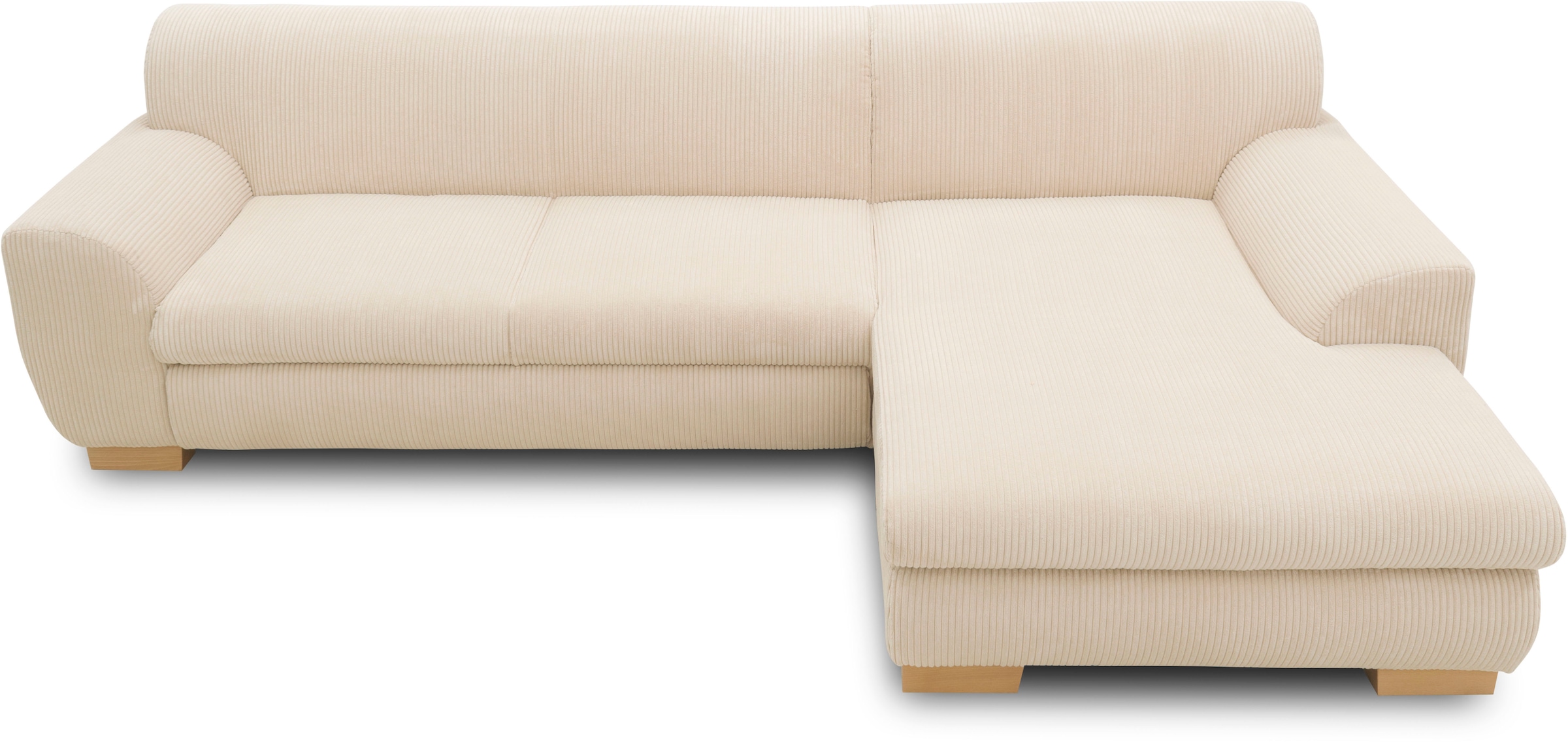 Home affaire Ecksofa »Nika L-Form«, wahlweise mit Bettfunktion, auch in Cord