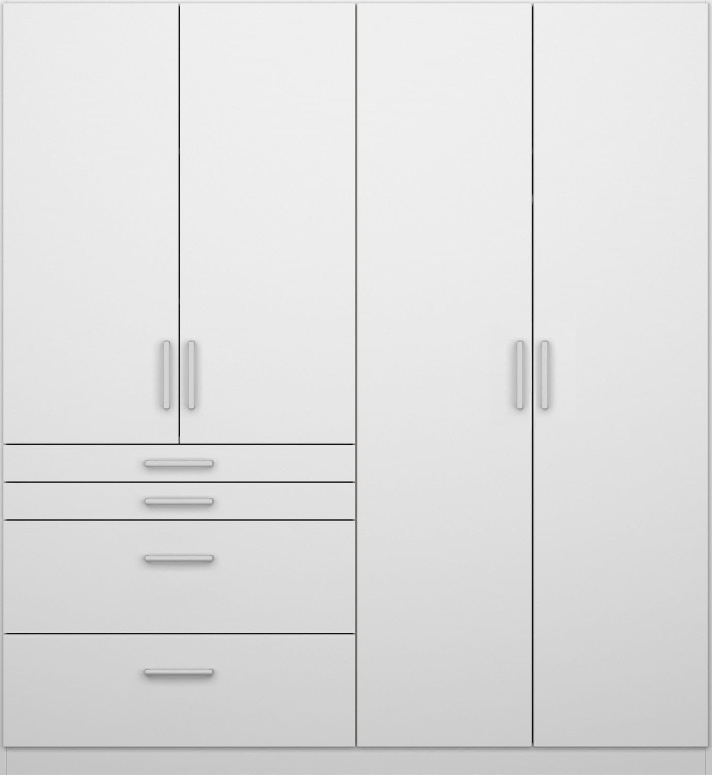 rauch Drehtürenschrank »Kleiderschrank Schrank Garderobe Garderobenschrank Topseller HOMBURG«, mit viel Stauraum, oberer Schubkasten mit Einteilung MADE IN GERMANY