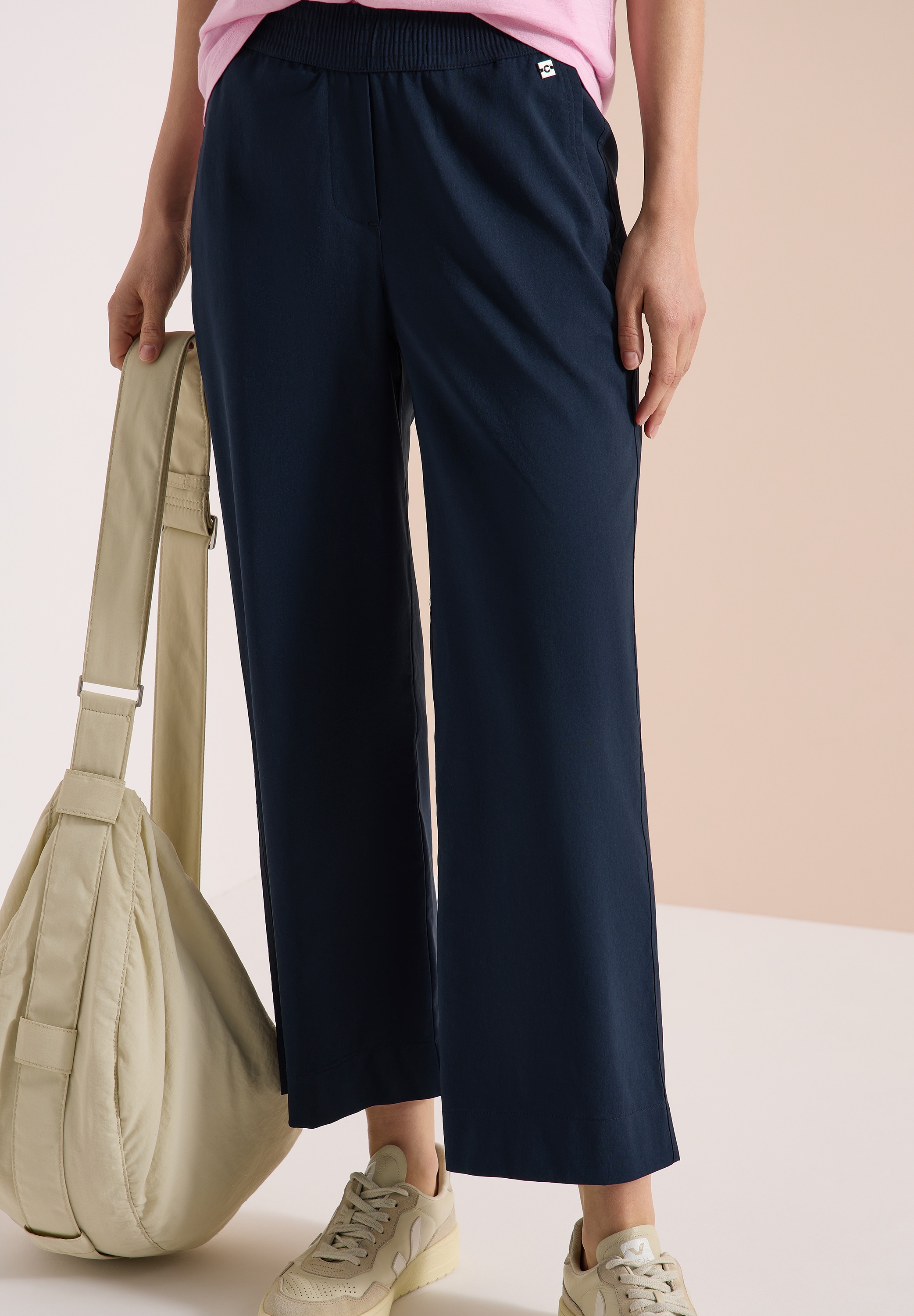 Cecil Stoffhose High Waist