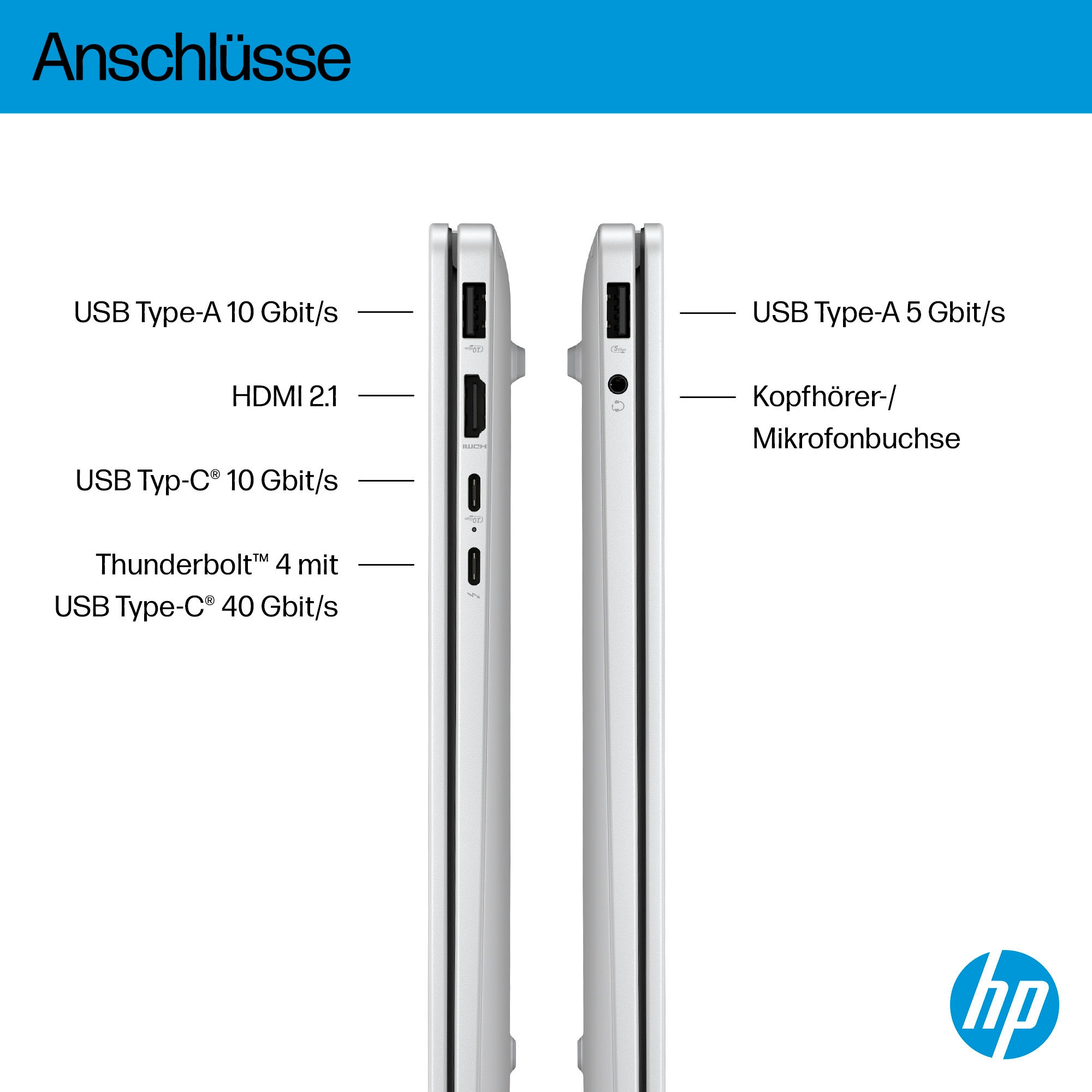 HP Notebook »OmniBook 7 14-fr0076ng«, 35,6 cm, / 14 Zoll, Intel, Core Ultra 7, ARC, 1000 GB SSD