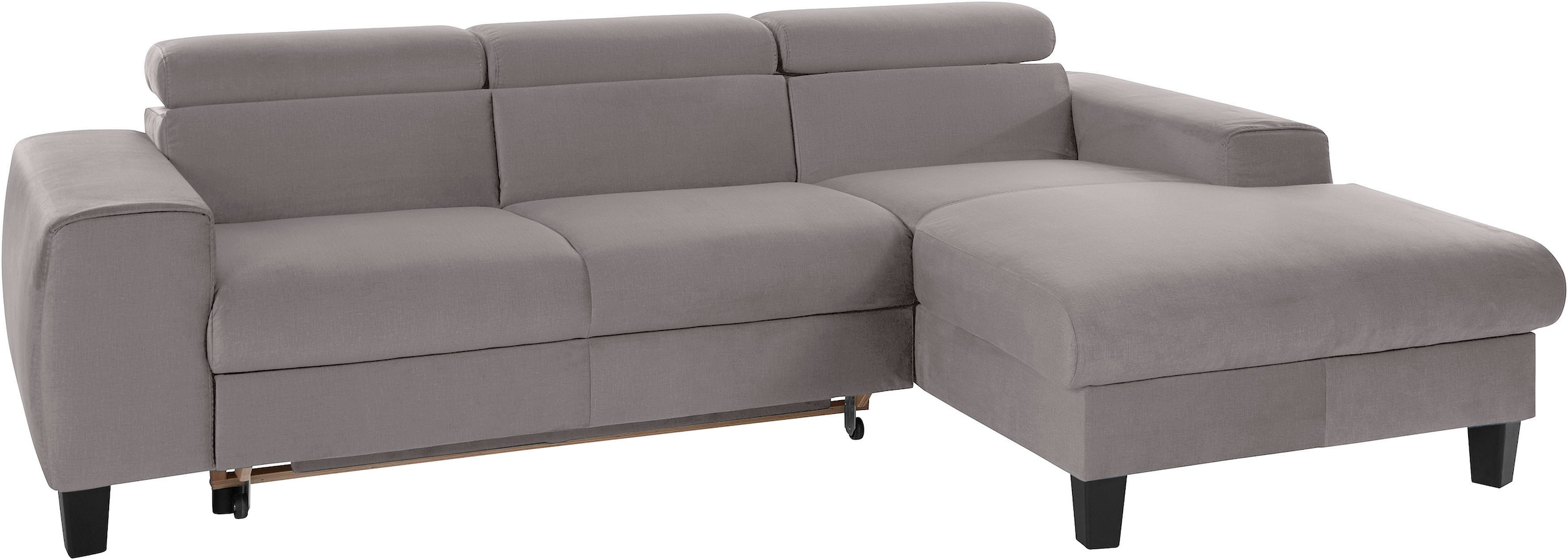 COTTA Ecksofa »Morven L-Form«, Inklusive Kopfteilverstellung, wahlweise mit Ladestation, Bettfunktion