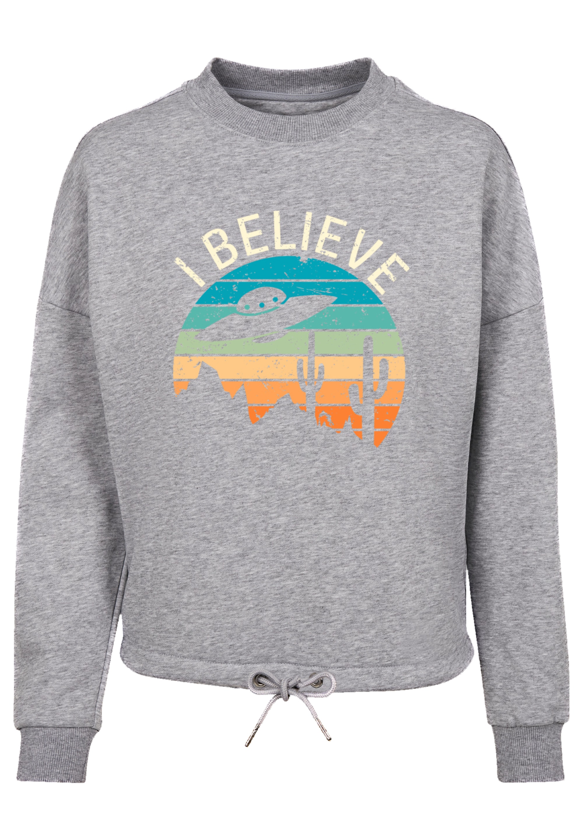F4NT4STIC Sweatshirt »I Believe UFO Alien Sonnenuntergang«, Premium Qualität