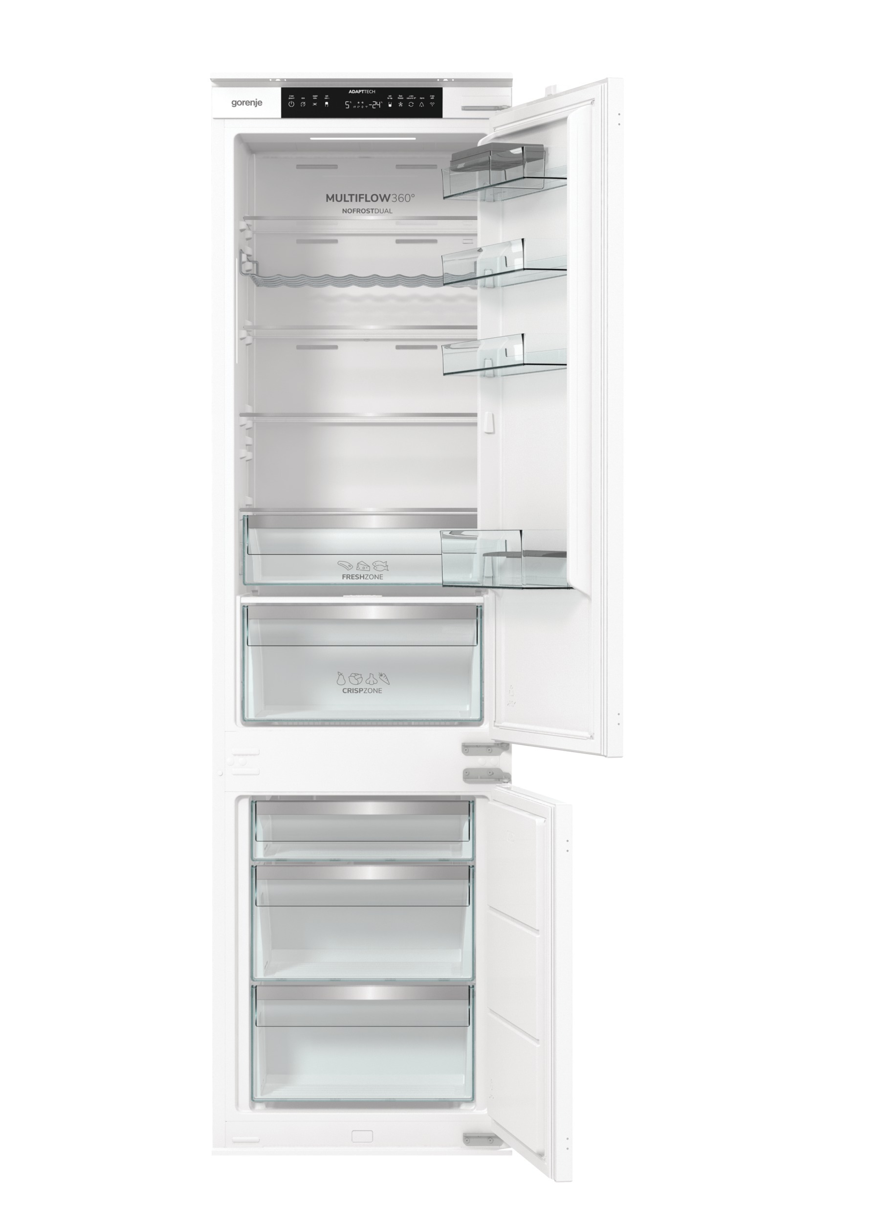 GORENJE Einbaukühlgefrierkombination »NRKI519D61WF« 193,2 cm hoch 54 cm breit