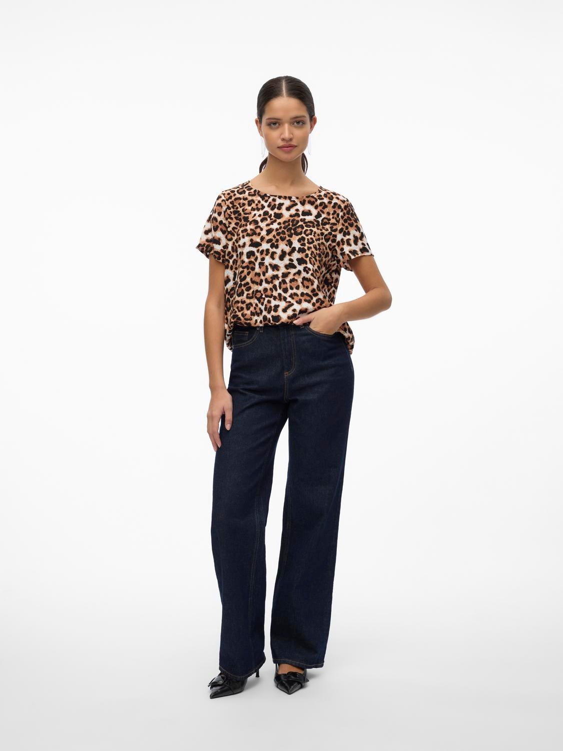 Vero Moda Kurzarmshirt »VMEASY JOY S/S TOP WVN GA«