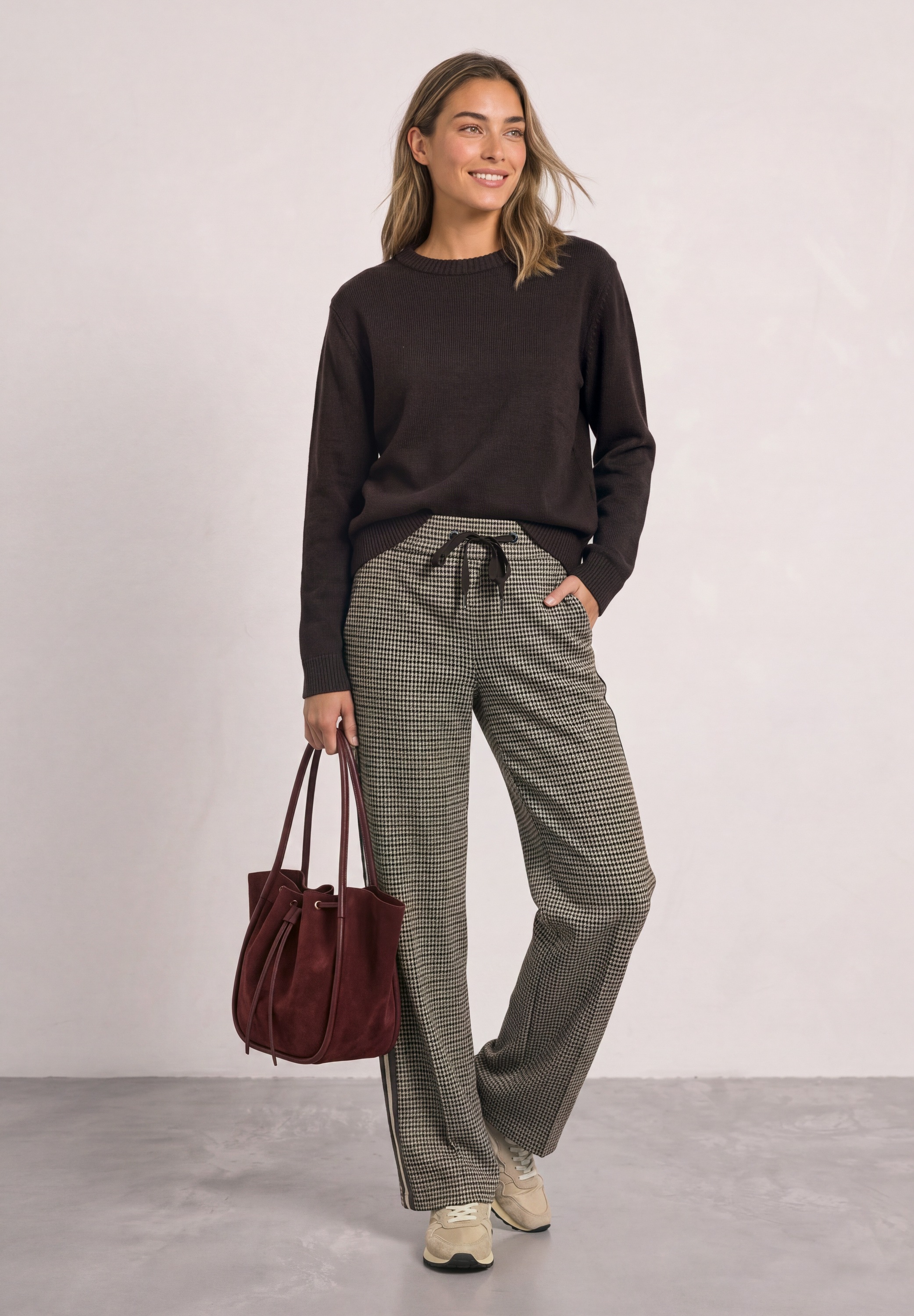 STREET ONE Stoffhose  mit Wide Legs
