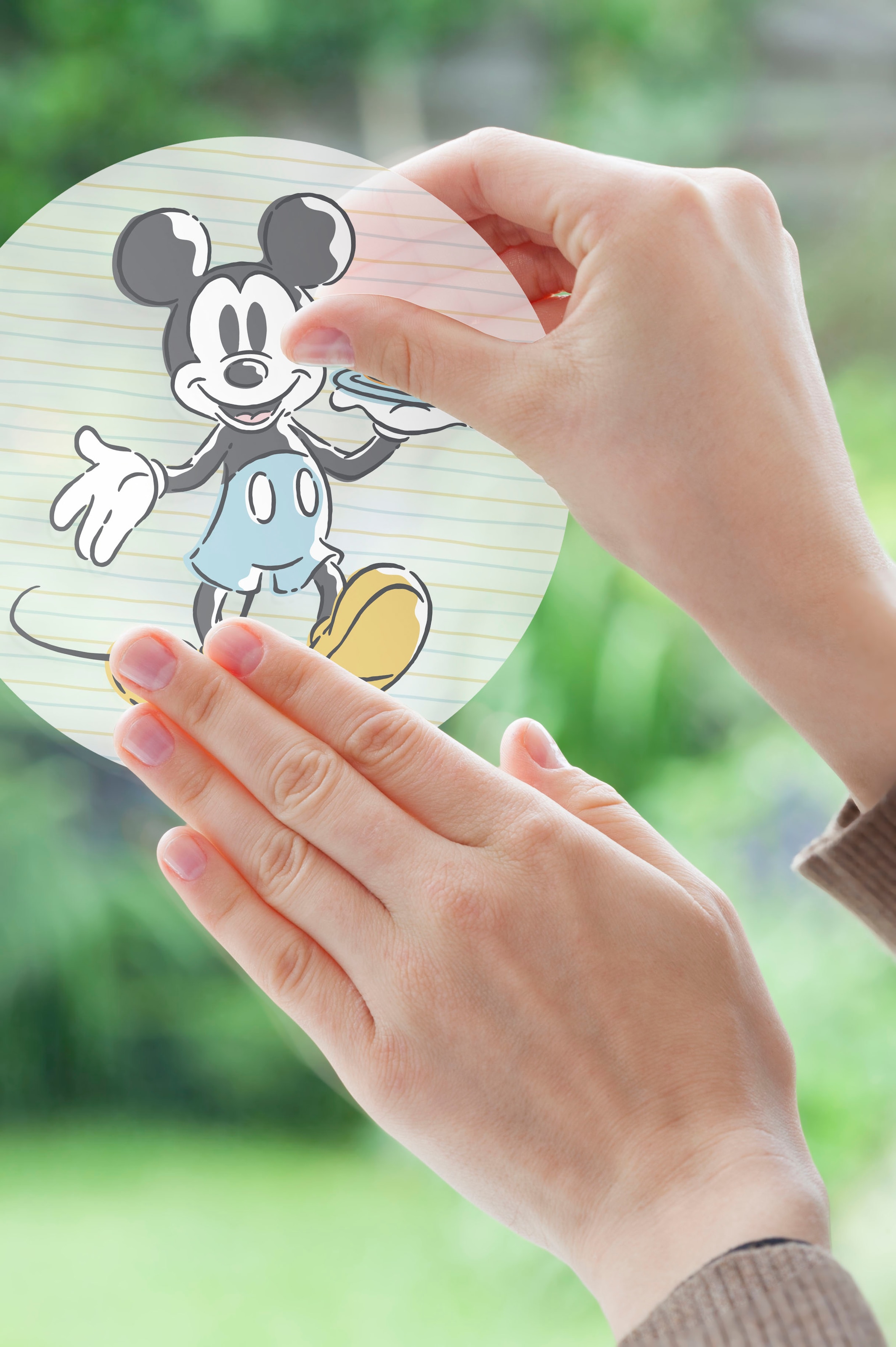 Komar Fenstersticker "Disney Micky und Minnie", 1 St., blickdicht, glattstatisch haftend