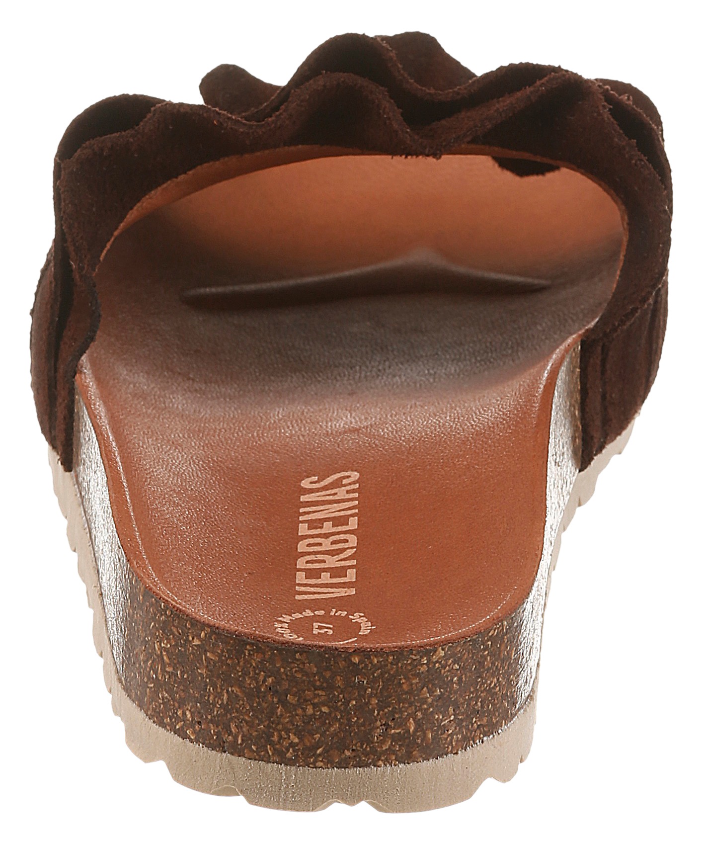 VERBENAS Pantolette "Rocio Roda" Sommerschuh, Flat mit geschwungenen Lasche günstig online kaufen