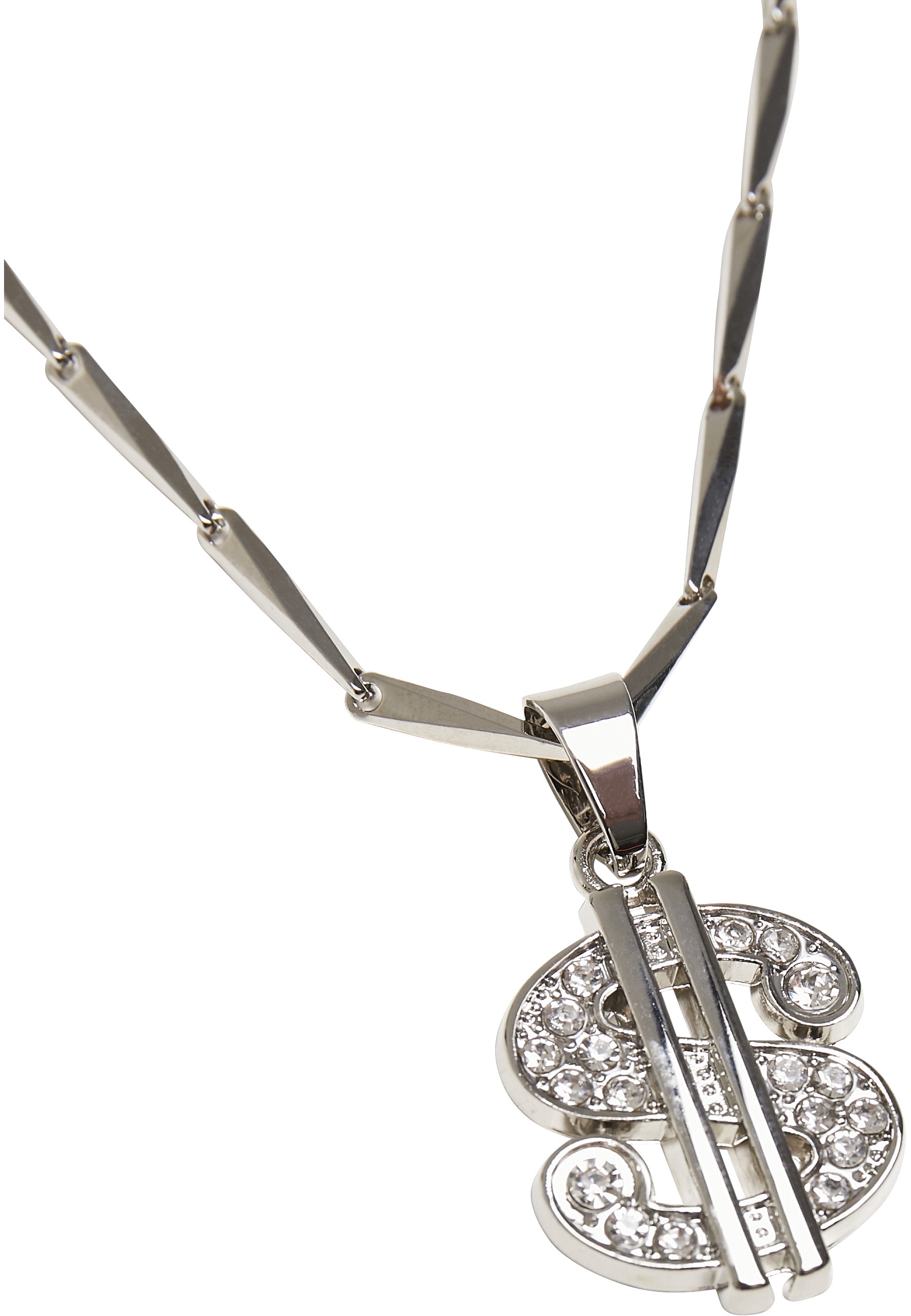 URBAN CLASSICS Edelstahlkette »Urban Classics Unisex Small Dollar Necklace«