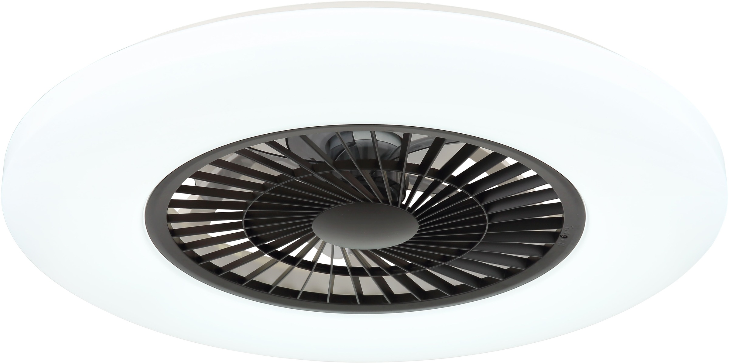 GLOBO LIGHTING Deckenleuchte »ALVA«, Leuchtmittel LED-Modul | LED fest integriert, Ventilator/ Büro / Wohnbereich / Schlafzimmer / weiß / Flügel innen