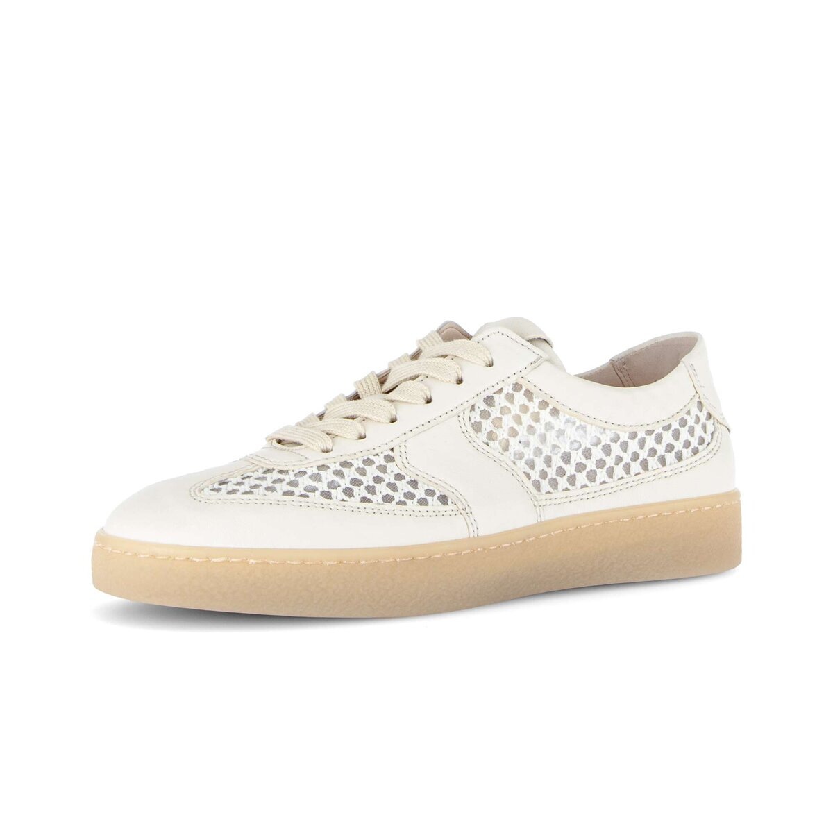 Sneaker GABOR "Sneaker low", Damen, Gr. 38,5, gelb, Schuhe Sneaker