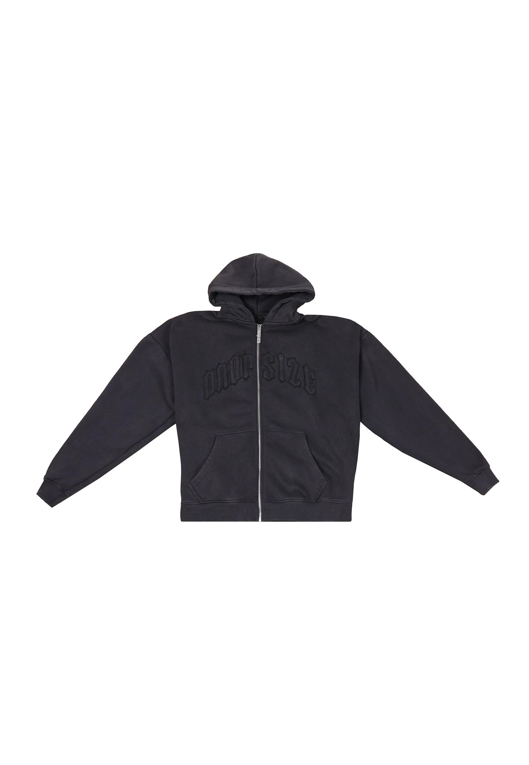 Dropsize Sweatjacke "Dropsize SUPER HEAVY OVERISZE RAW EDGES ZIP HOODIE"