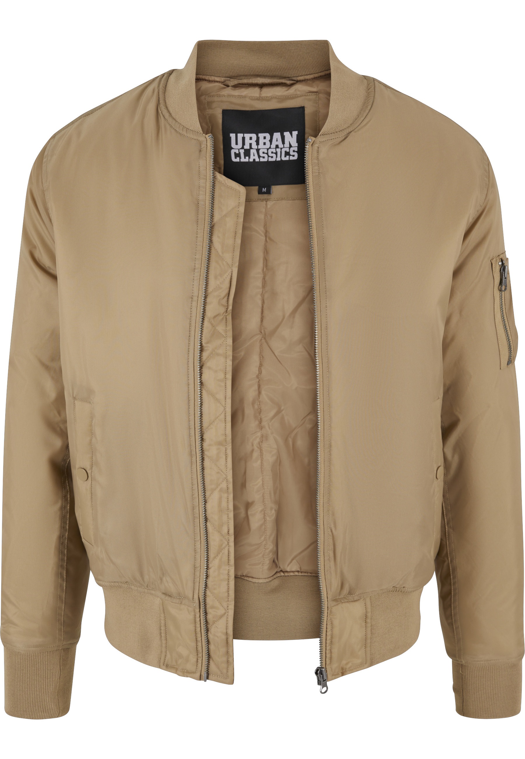 URBAN CLASSICS Anorak »Urban Classics Herren Basic Bomber Jacket« 1 Stk. tlg. ohne Kapuze