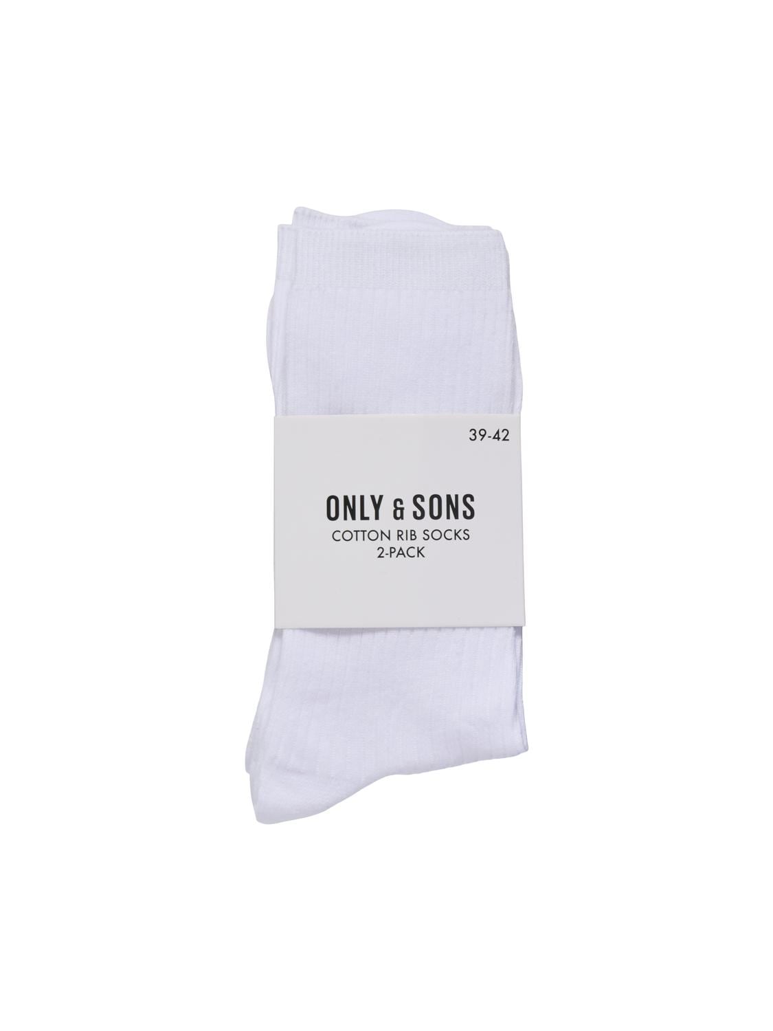 ONLY & SONS Freizeitsocken "ONSBASIC RIB SOCK 2 PACK NOOS" Packung, 2 Paar günstig online kaufen