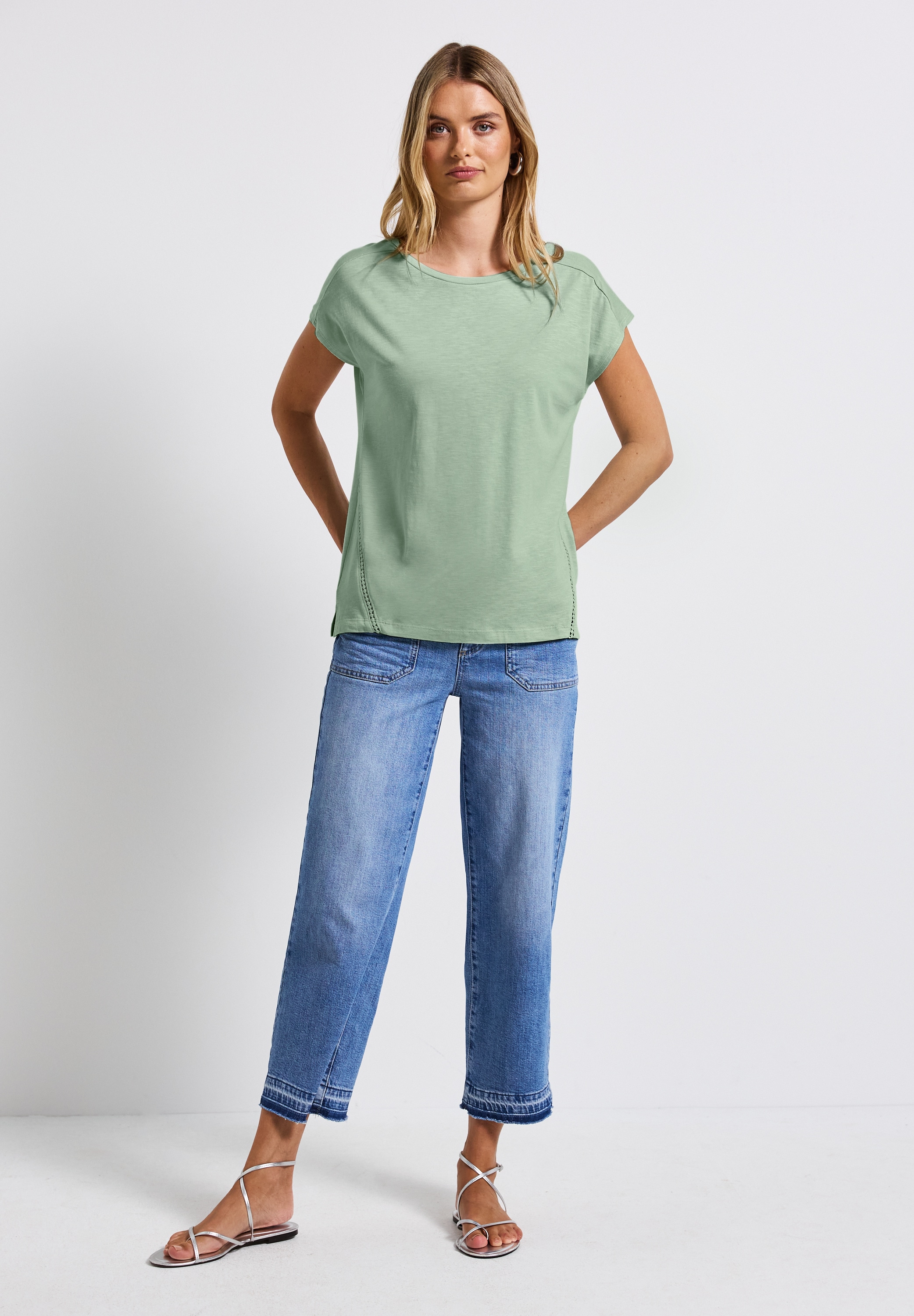 STREET ONE T-Shirt, im soften Baumwoll-Mix