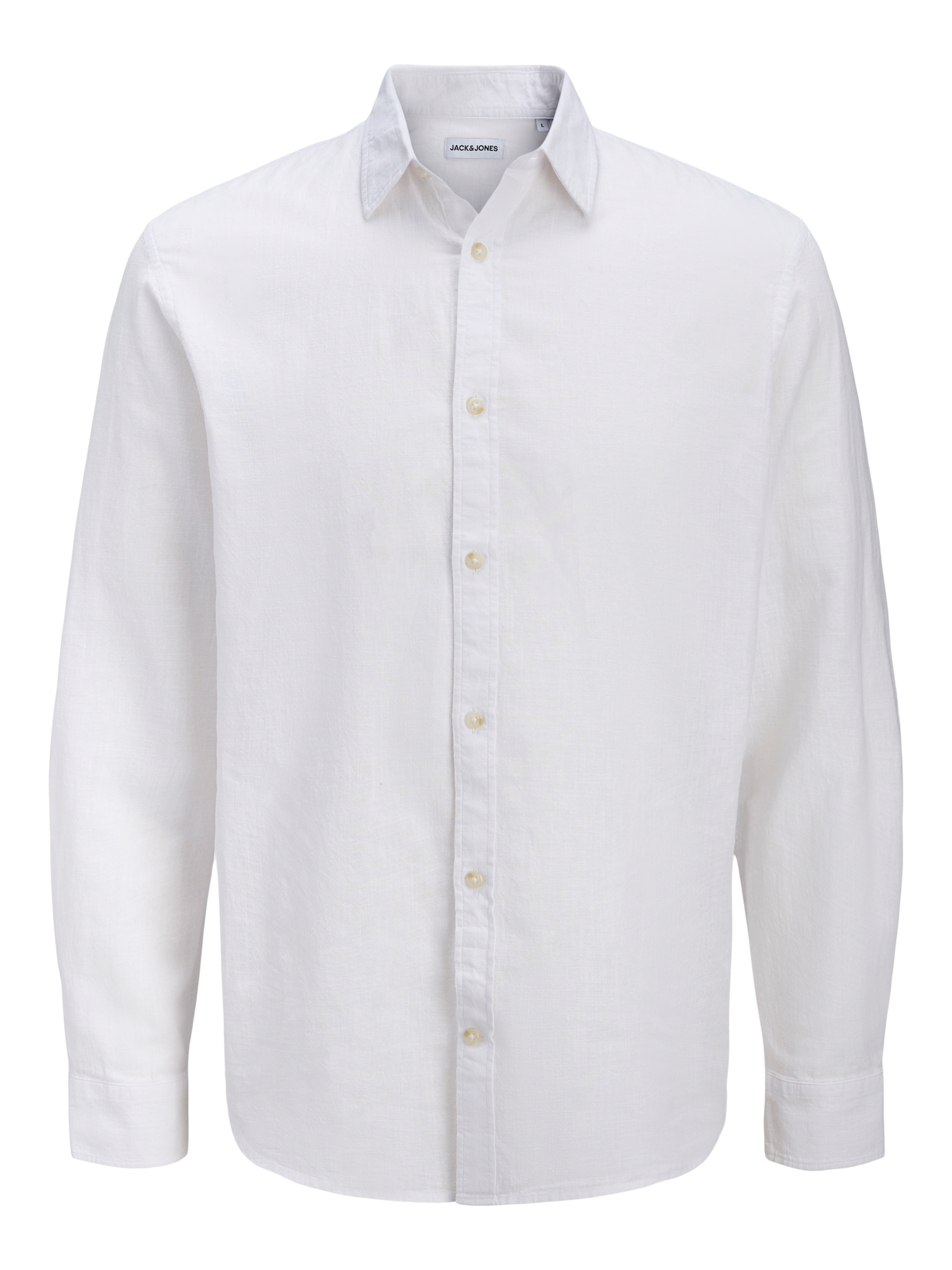 Jack & Jones Langarmhemd »JJESUMMER LINEN BLEND SHIRT L/S SN 2PKMP« Packung, 2
